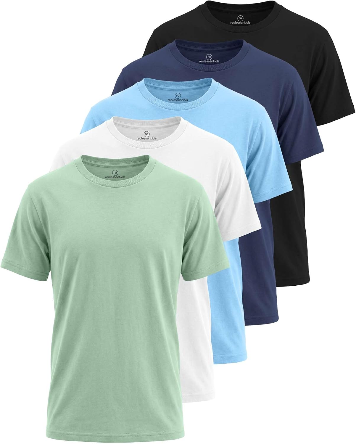 5 Pack Boys’ Cotton T Shirts Crew Neck Plain Short Sleeve Tops Kids Teens | Available In Sizes 4-18,Tees, Youth, Athletic, Plain, School, Summer, Play, Sport, Casual, Soft, Breathable, Comfy, Multipack