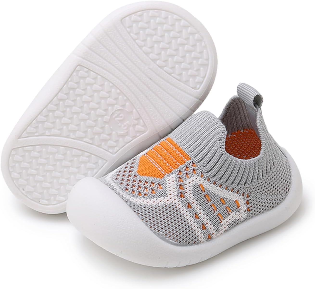 WILLFUN Toddler Boy Girl Mesh Sneakers Baby Knitted Walking Shoes Infant Soft Sole Trainers 1-3 Year-Old Little Kid Breathable Outdoor Shoes