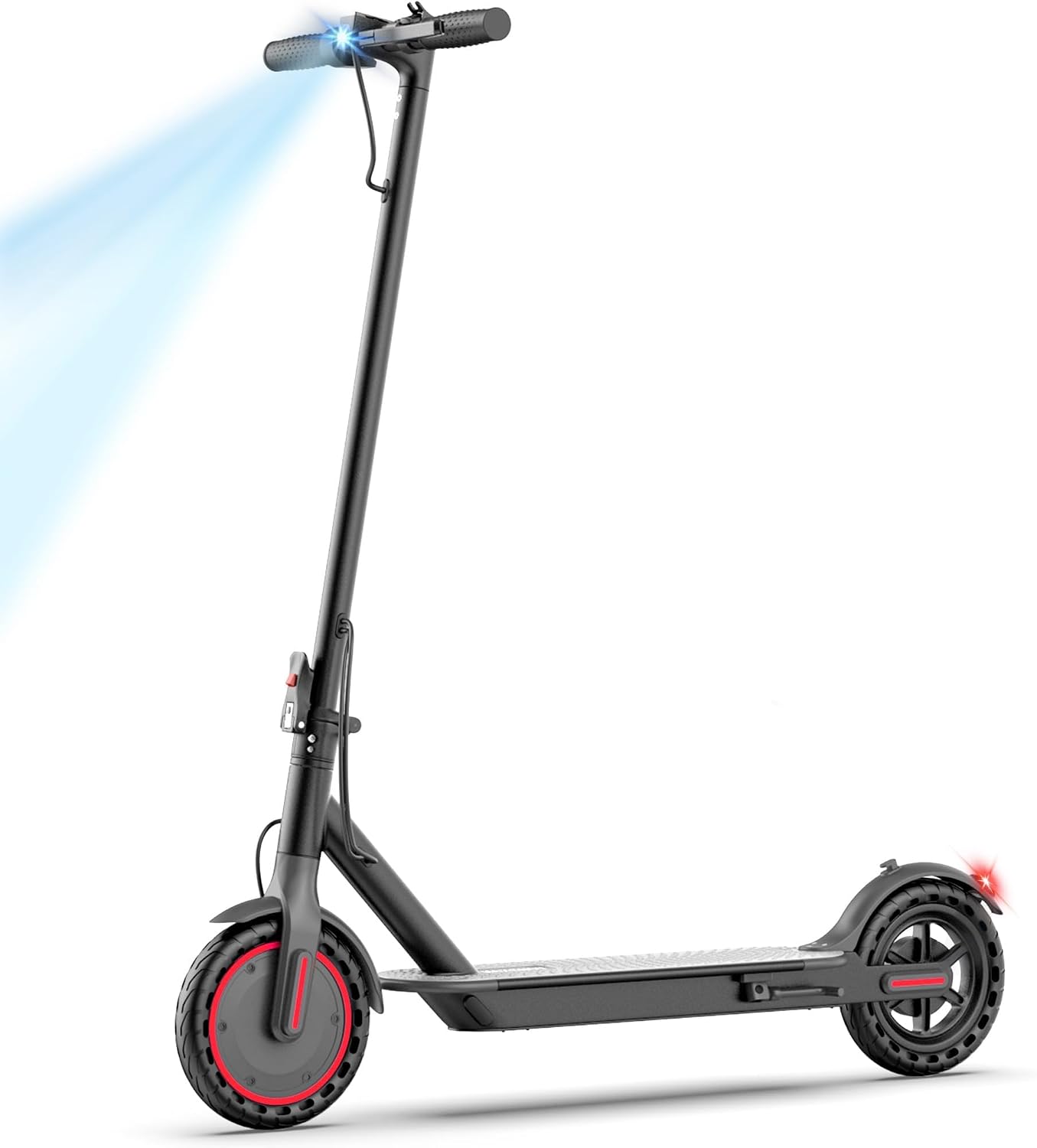 MAXSHOT Electric Scooter for Adults, 8.5/10/14″ Tires, 19/22Mph, 350W/500W Motor, 21-28 Miles Range, Folding E-Scooter with Dual Suspension,APP Contro