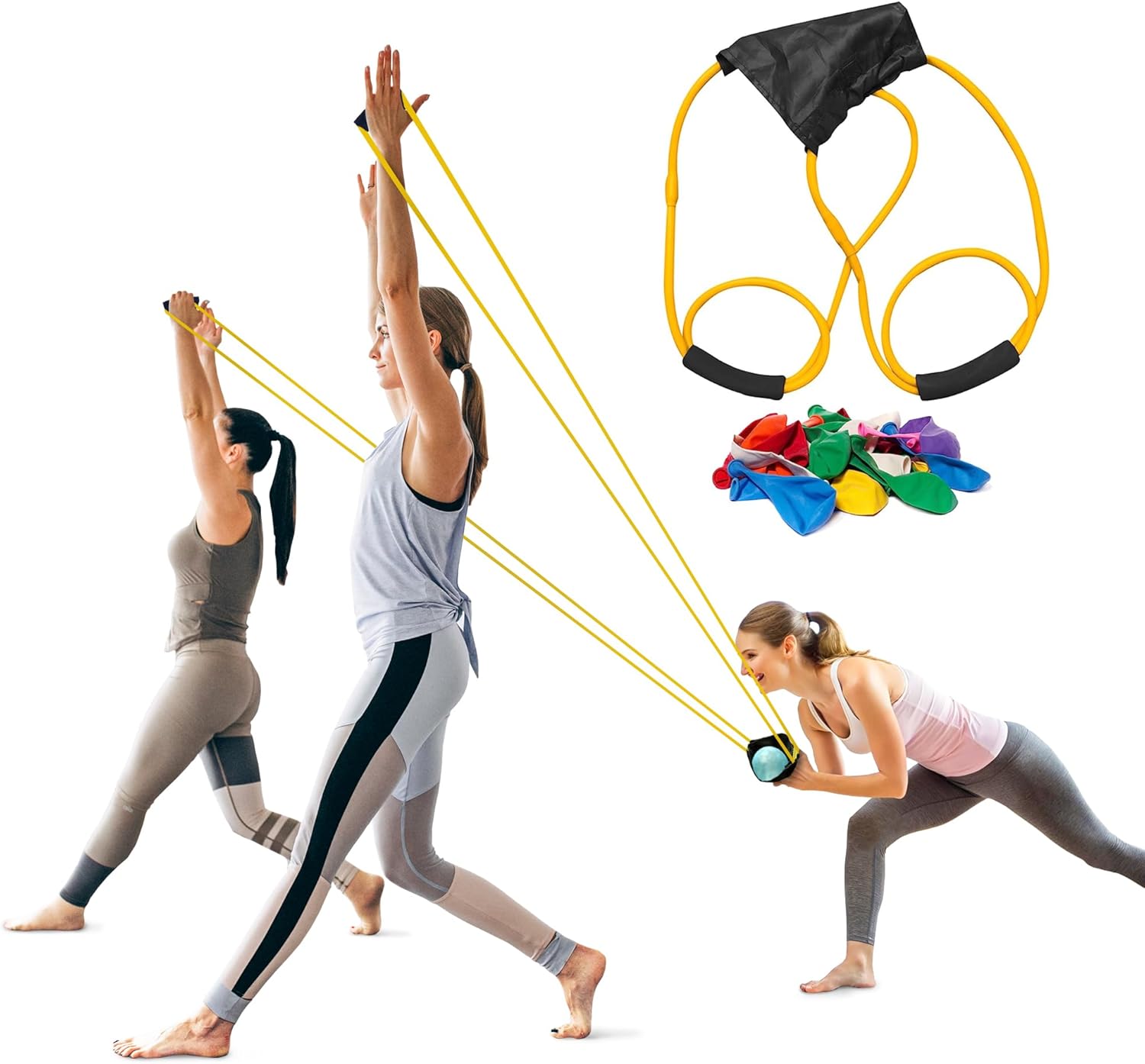 Water Balloon Launcher Slingshot, 2-3 Person Catapult, 100 Balloons | Water Balloon Slingshot; Launches up to 120 Feet; for Backyard, Beach, and Pool; for Adult Groups and Family Fun
