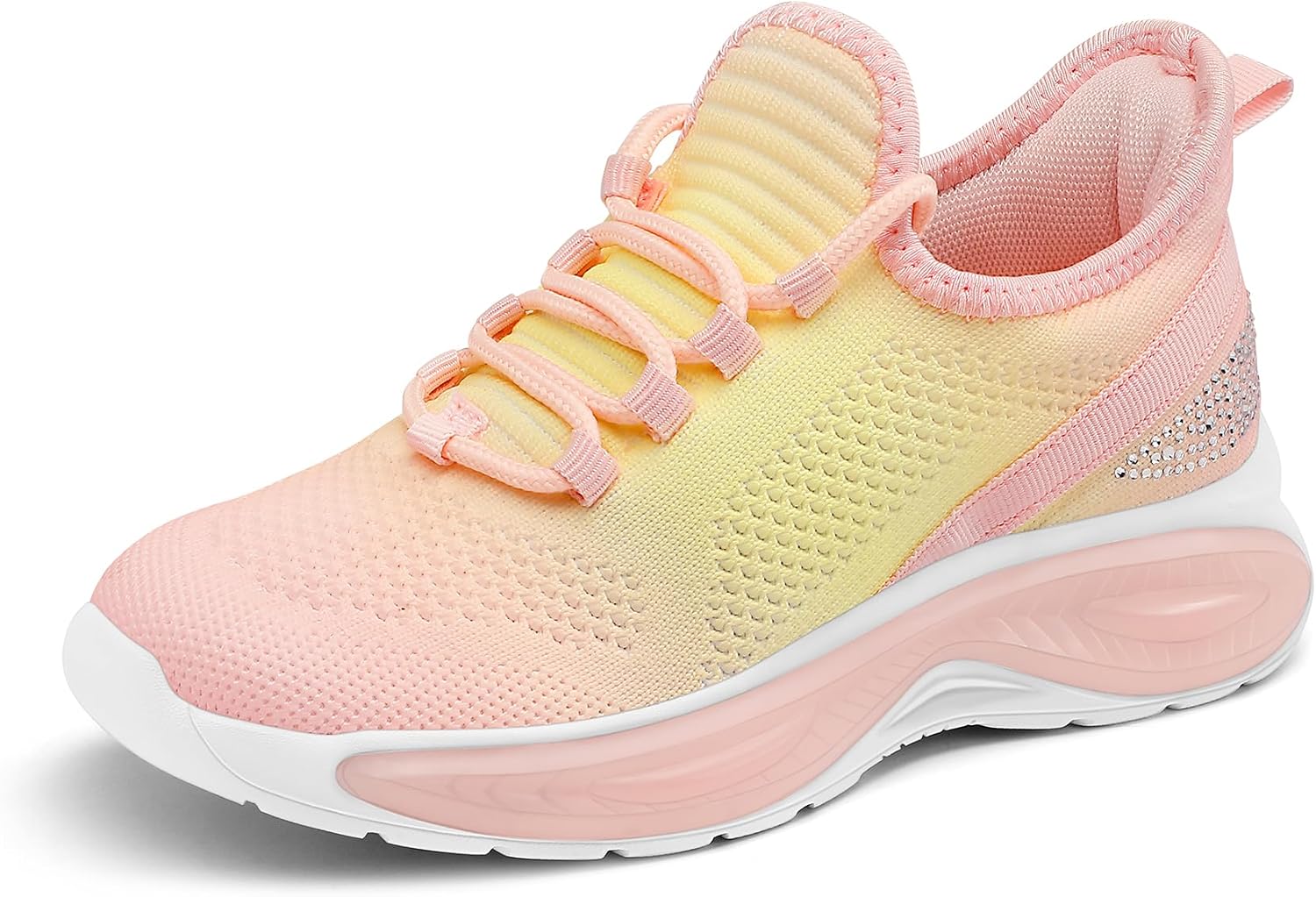 RUNSIDE Girls Lightweight Sneakers for Kids | Gym,Breathable,Slip Resistant,Washable