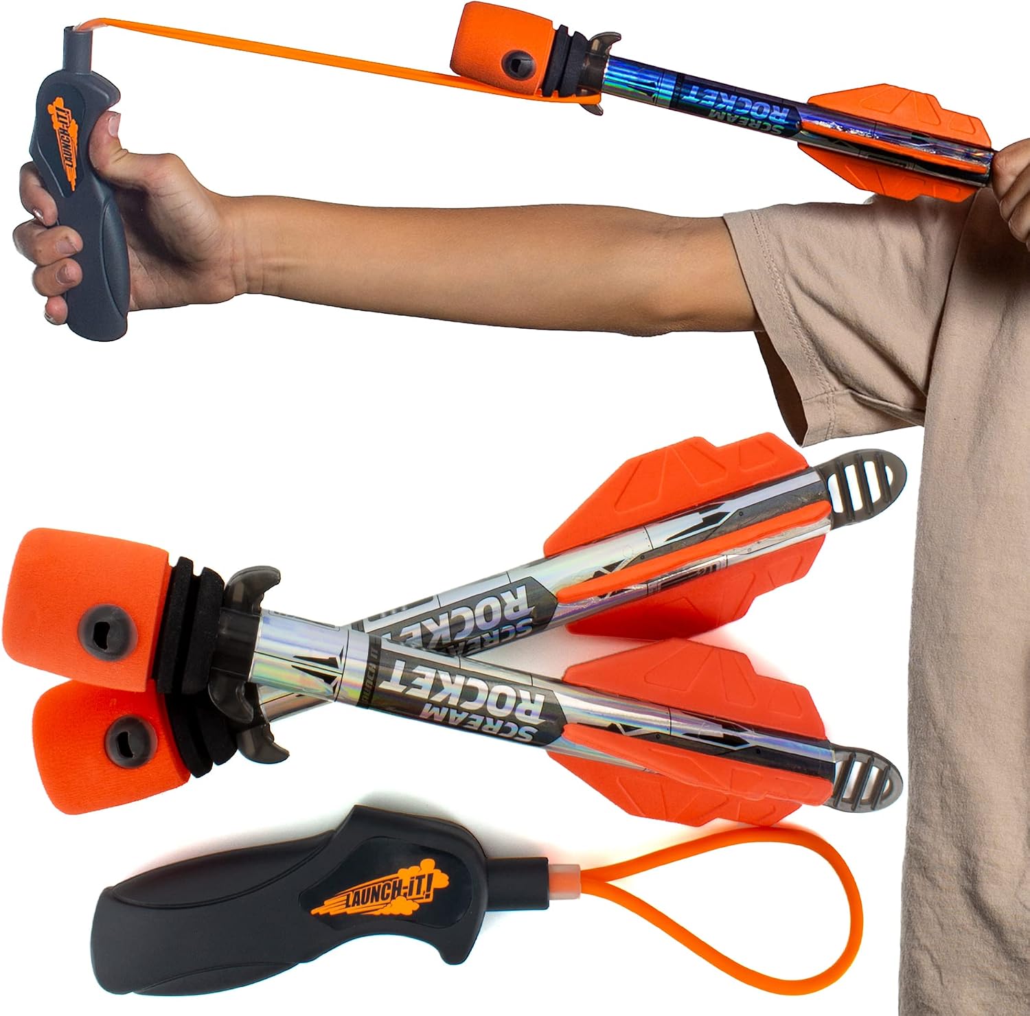 Toy Rocket Launcher for Kids: Outdoor Toys Slingshot Rocket Launchers – Best 6-10 Year Old Boy Gifts for Teens Boys & Girls All Ages – Fun Summer Toys 5 6 7 8 9 10 11 12+ Year Old Boy Birthday Gifts
