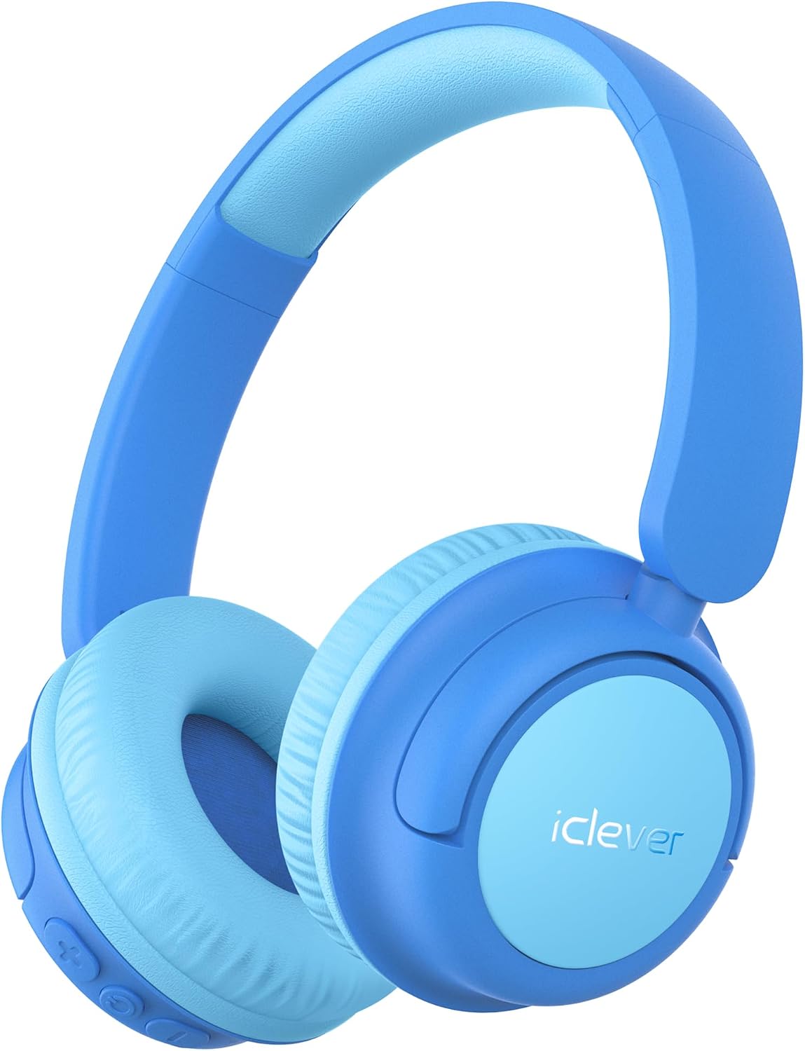iClever BTH22 Kids Bluetooth Headphones for Toddler Travel, 60H Play Time | SafeSound Tech3.0, Stereo Sound, USB C Fast Charging, AUX Cable, Kids Wireless Headphones for Girls/Boys/Tablet/PC/School