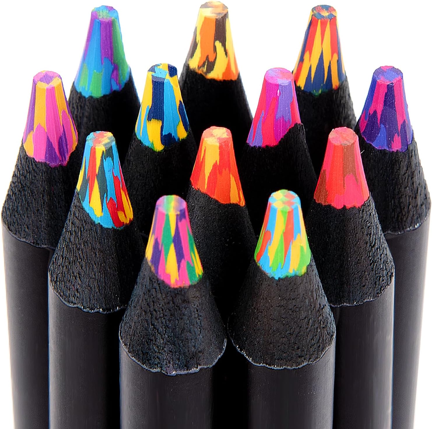 Yangmei Art Supplies, 12 Rainbow Pencils, Teen Girl Gifts Trendy Stuff | Stocking Stuffers, Arts and Crafts for Kids Ages 8-12, Gifts for 5-12 Year Old Girl, Party Favors for Kids 8-12