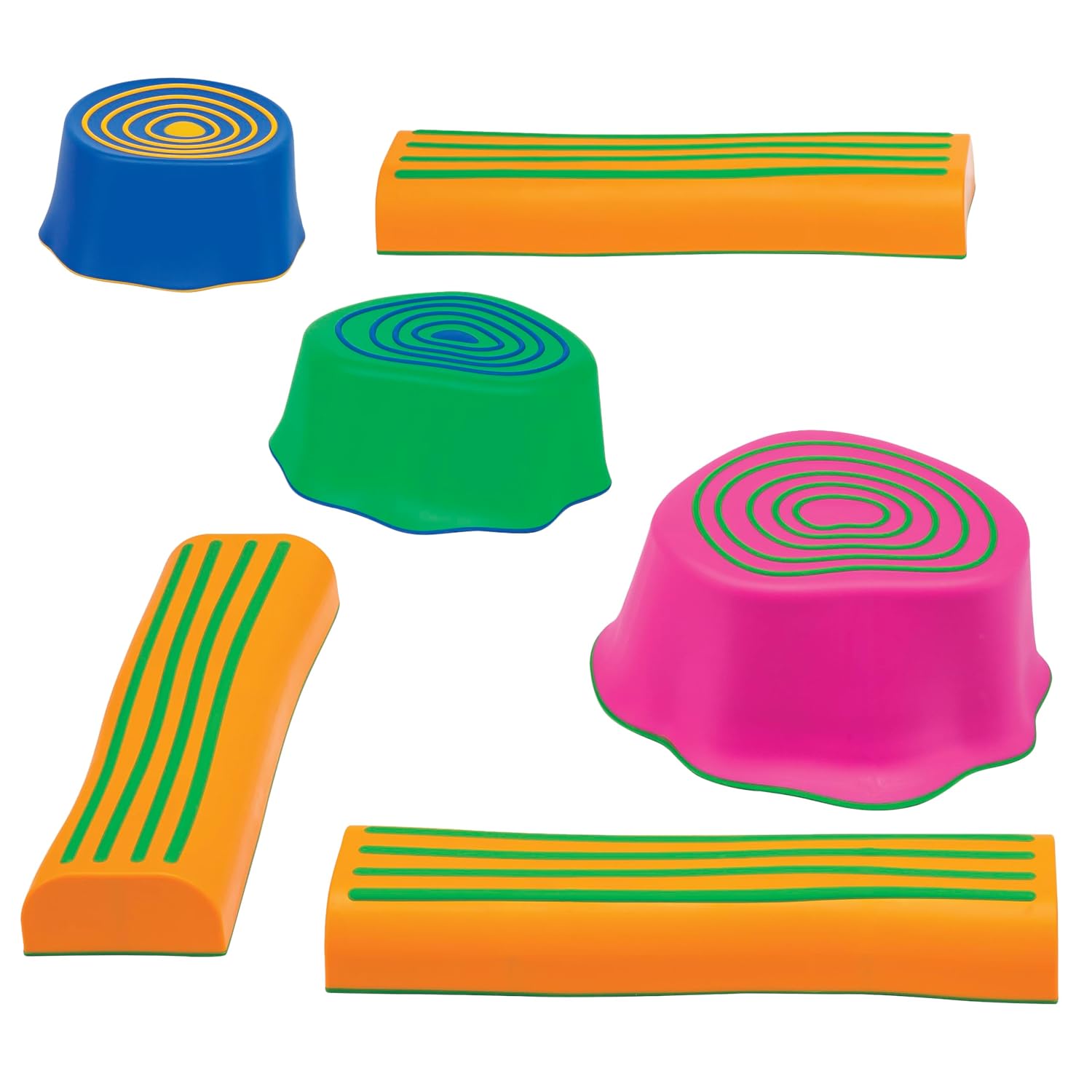 edxeducation Step-a-Trail – 6 Piece Backyard Obstacle Course for Kids – Indoor and Outdoor – Build Coordination and Confidence – Physical and Sensory Play | Indoor and Outdoor, Build Coordination and Confidence, Physical and Sensory Play