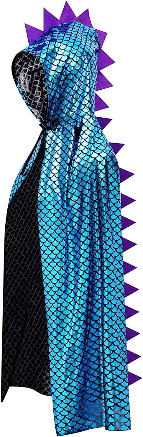 QIAONIUNIU Dinosaur Costumes Green Dragon Cape Halloween Dress Up Clothes 3-8 Years Old
