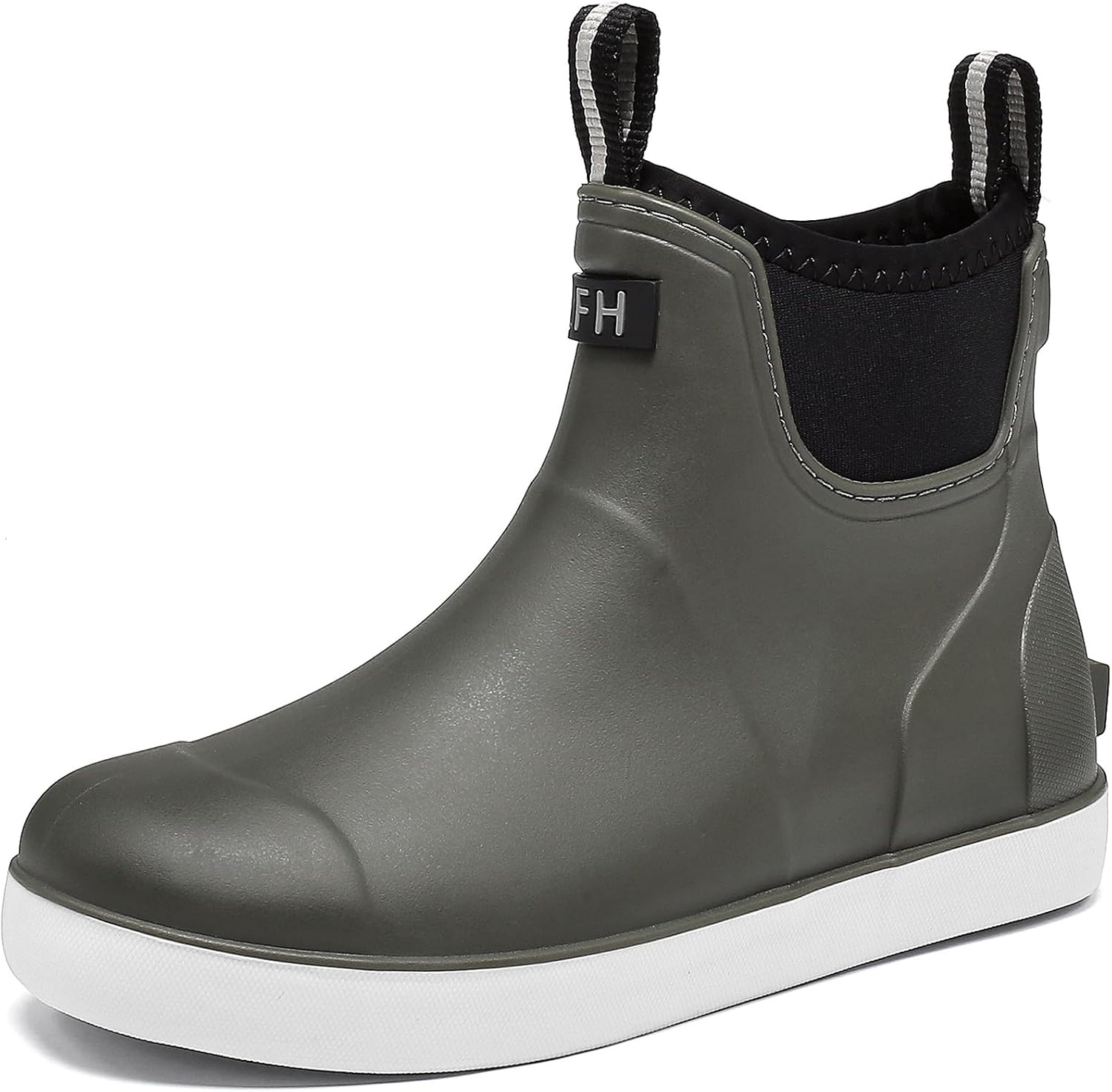 Kids Deck Boots Boys Rain Boots Girls Rubber Ankle Boots Water Shoes, Non-slip Waterproof Outdoor Fishing Shoes for Childs School Play Footwear