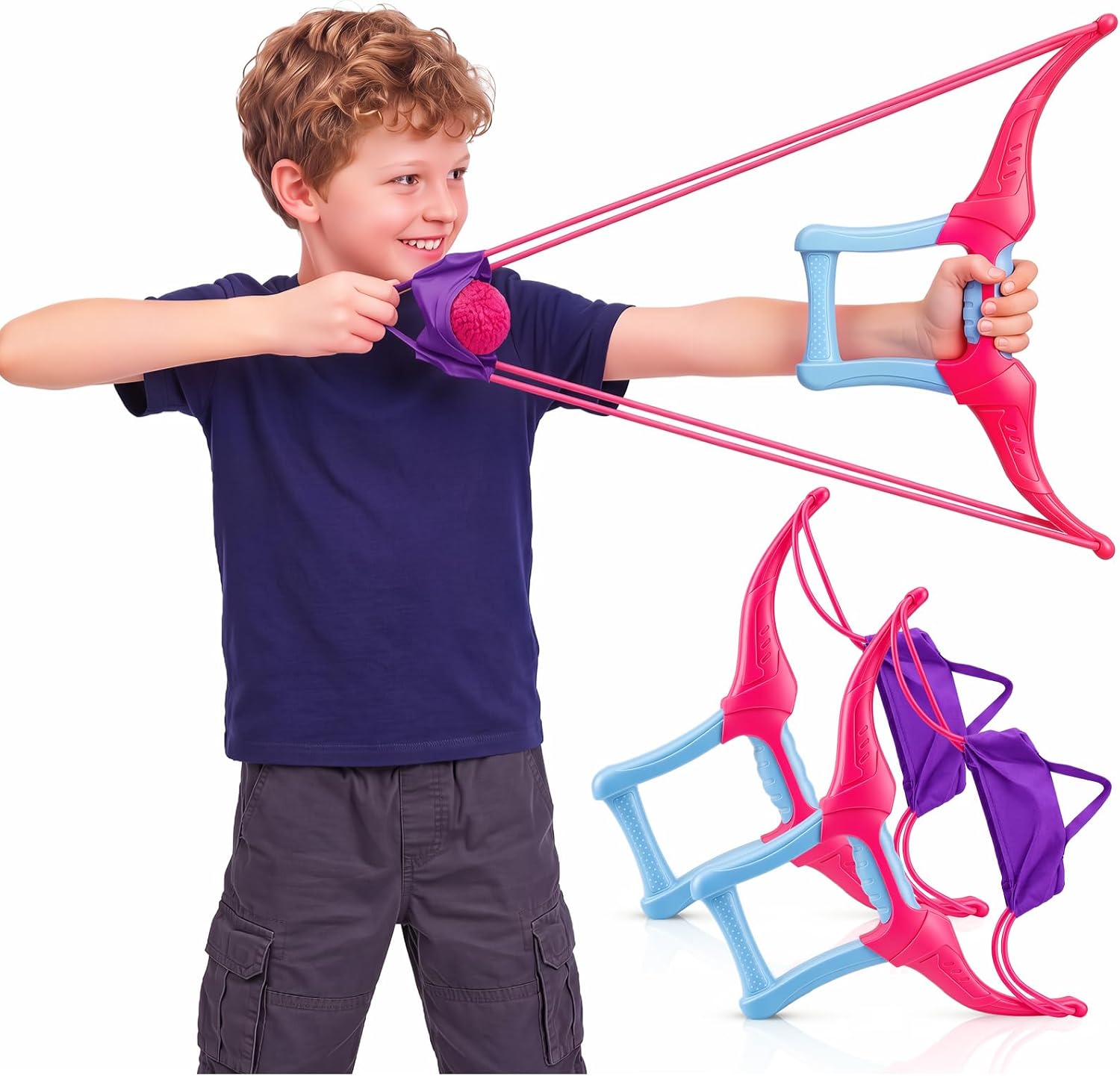 2 Pack Water Balloon Launcher Slingshots Large,Purple | Hand-held Summer Slingshot, Outdoor Launcher Play Toy Portable Party Gift for Kid Adult Backyard Beach Pool Trip Water Game