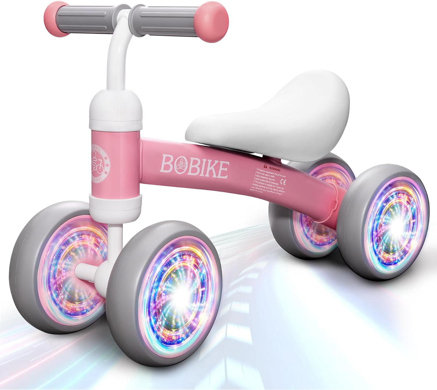Bobike Baby Balance Bike Toys for 12-36 Months Kids Toy Boy and Girls Gifts Toddler Best First Birthday Gift Children Walker No Pedal Infant 4 Wheels Bicycle