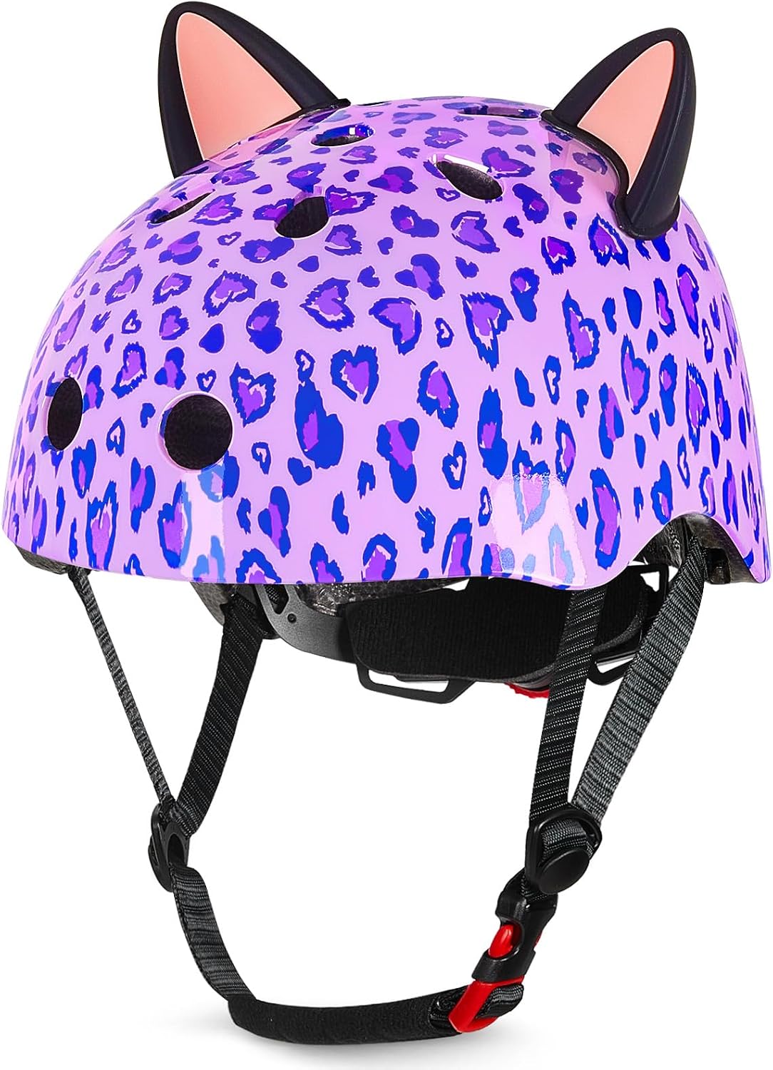 Kids Bike Helmet for Girls 3-14, Cute Helmet with DIY Cat Ears | Adjustable Girls Helmet for Toddler Youth, Multi-Sport Protection for Skateboard Scooter Cycling Roller Skating Skateboard