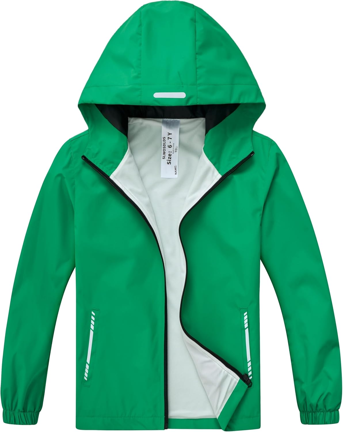 Boys Girls Waterproof Rain Jacket Lightweight Windbreaker Hooded | Soft Lining, Easy to Fold, Perfect for School & Outdoor Activities