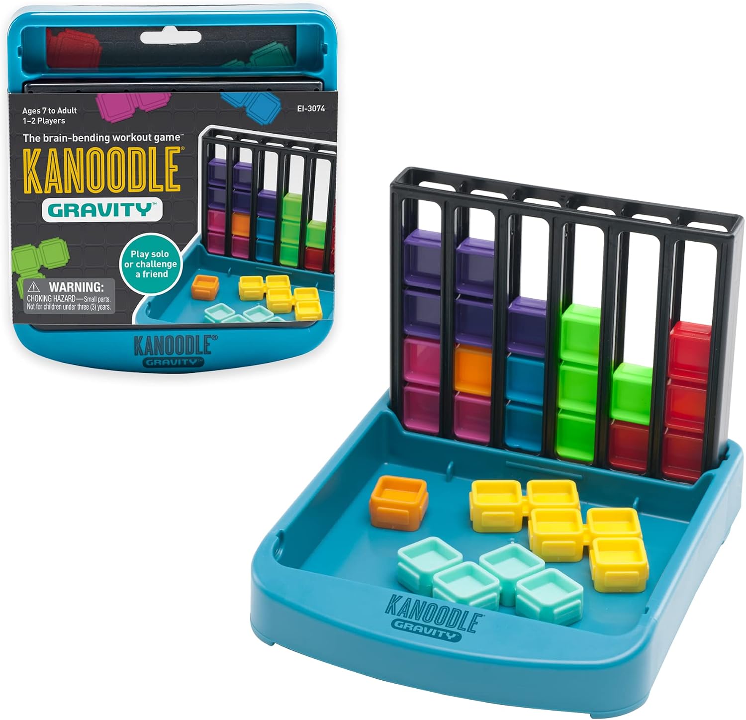 Educational Insights Kanoodle Gravity – 3D Brain Teaser Puzzles for Kids, Spatial Puzzle Games for Adults, Teens and Kids, Problem Solving Toys and Logic Puzzles, Single Player Games