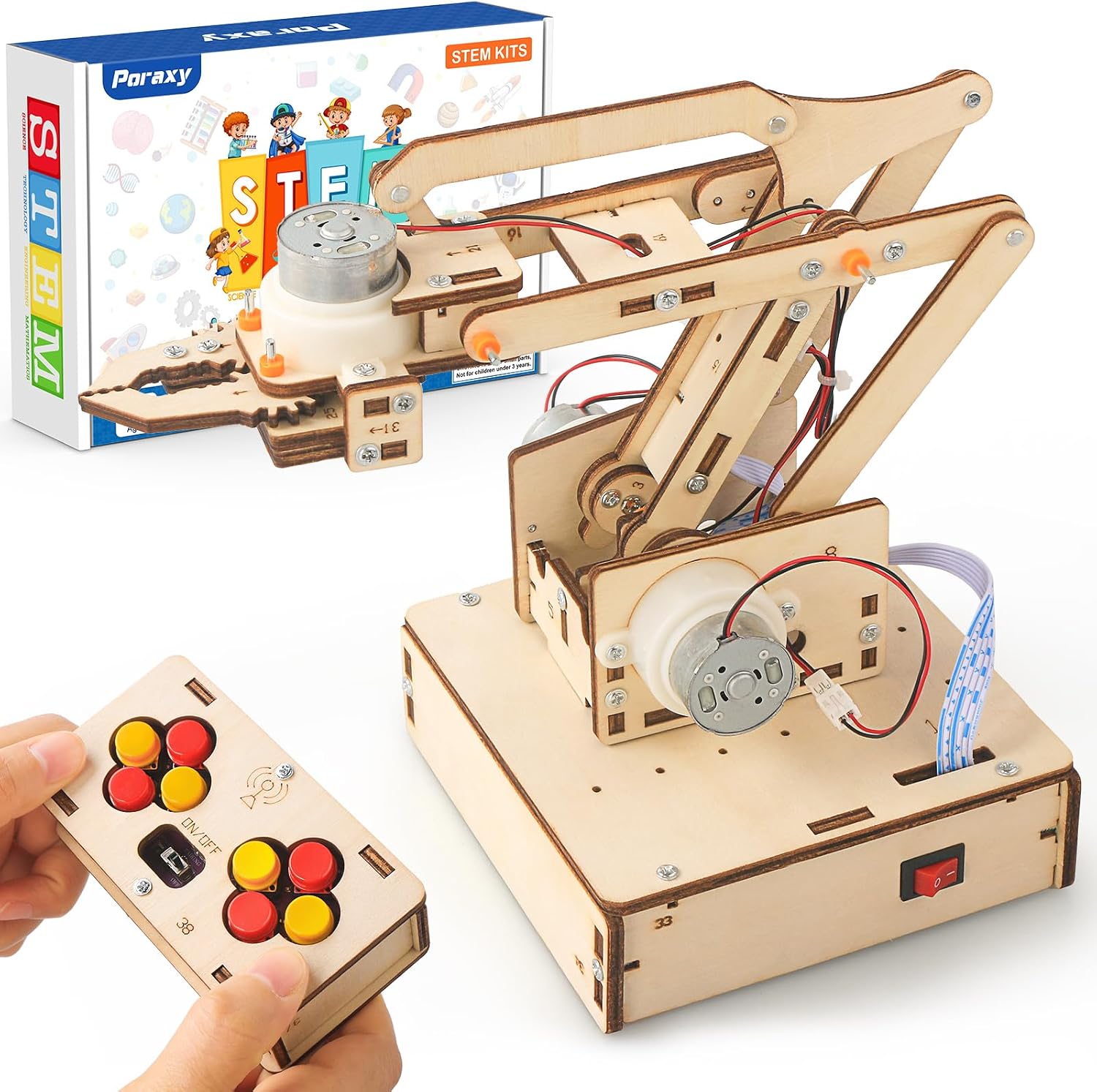 Robot Arm Kits, Robotics for Kids Ages 8-12 14-16 STEM Toys, DIY Science Experiment Engineering Building Circuits Projects, Birthday Gifts for 9 10 11 13 14 15 16+ Year Old Boys Girls Teens Adults