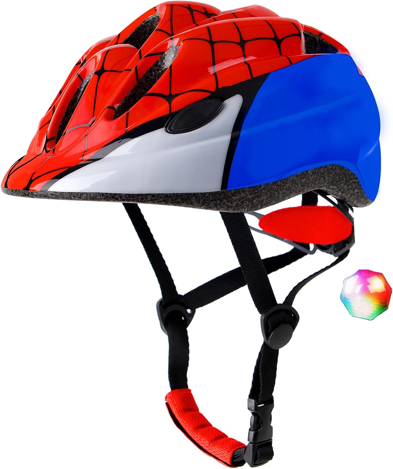 Kids Toddler Bike Helmet with LED Light, 2 Size for Age 1-3-8 | Lightweight and Adjustable,CPSC & ASTM Dual-Certified,Multi Sports for Bicycle Skate