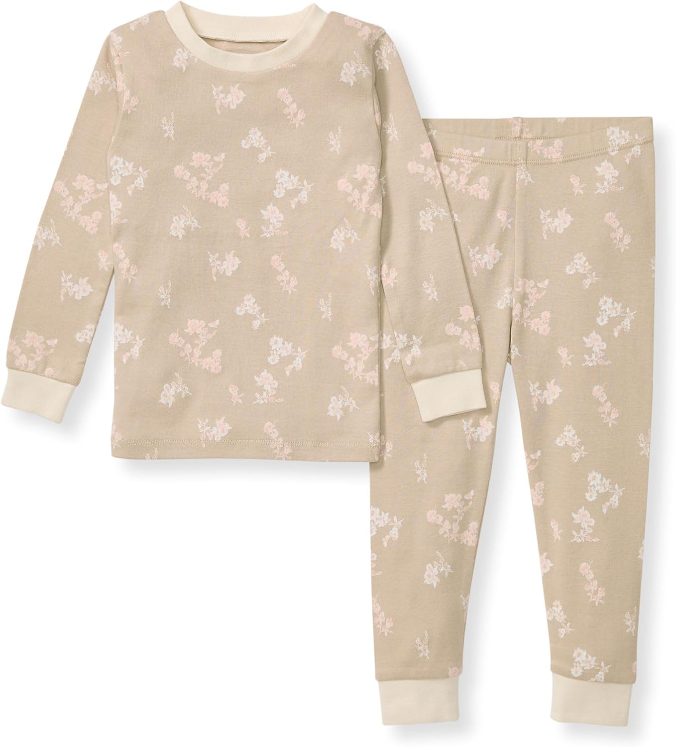 Burt’s Bees Baby Girls Organic Cotton Pajamas, Toddler PJ Set, 2-PC | Soft, cozy, snug fitting pajamas feature stretchy ribbed cuffs and hand painted prints to make bedtime a breeze