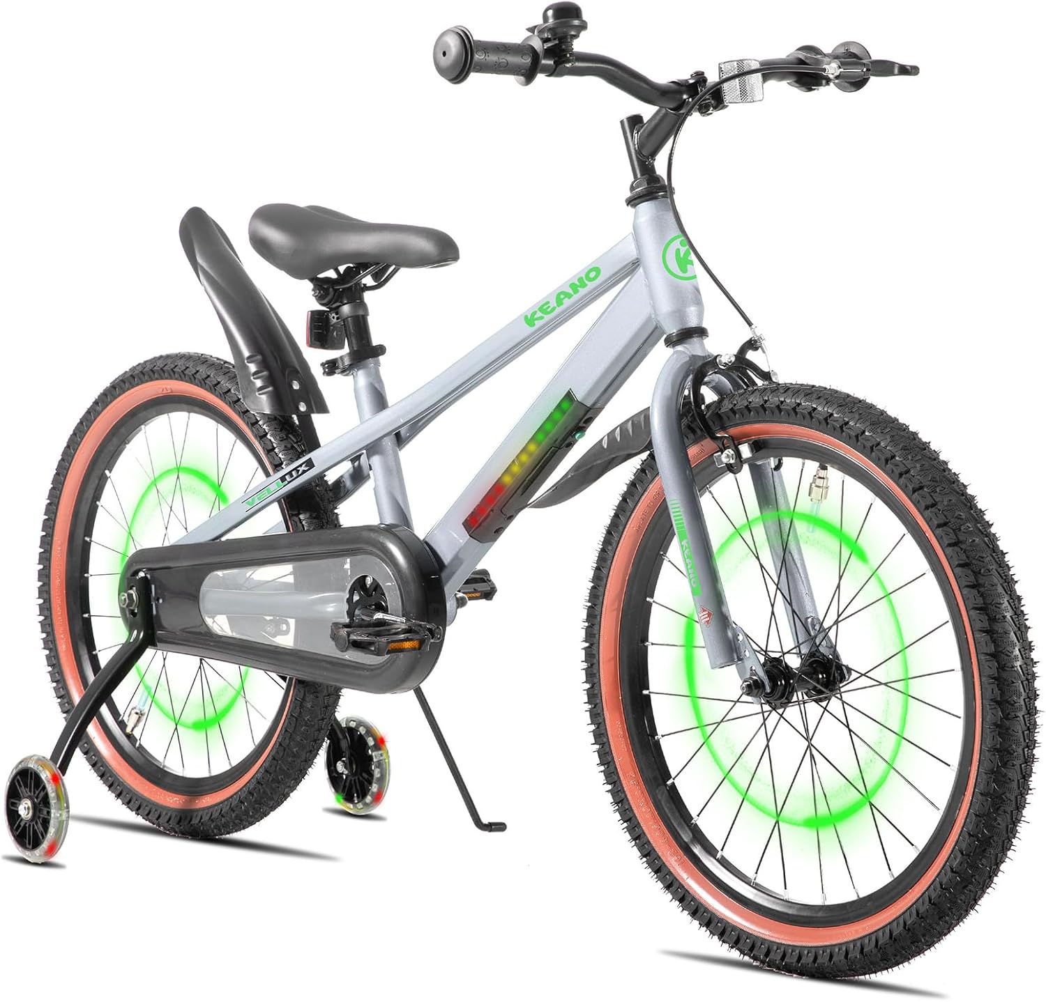 KEANO 12 16 20 Inch Kids Bike with Training Wheels, Kids Bicycle for 3-10 Years