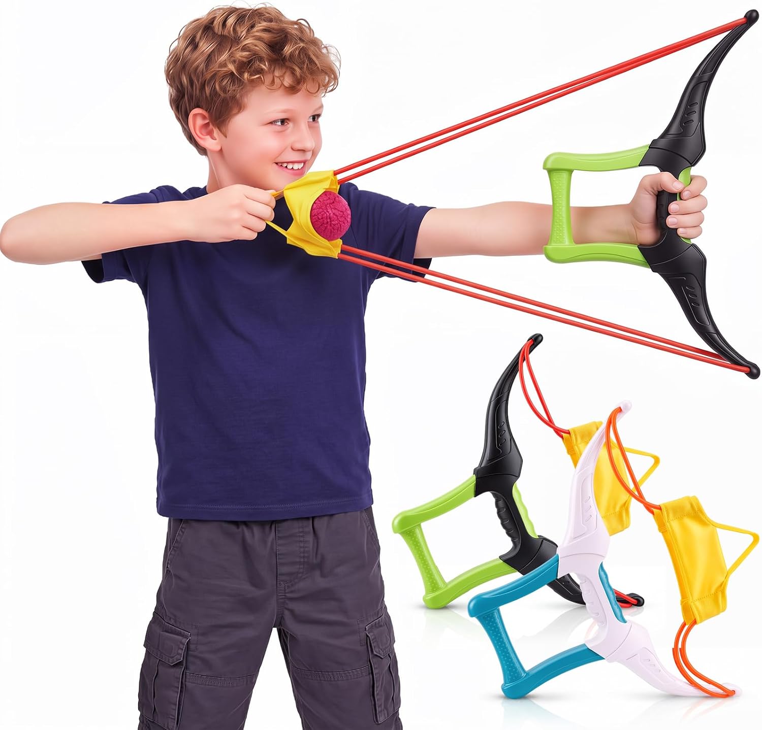 2 Pack Water Balloon Launcher Slingshots Large,Black White | Hand-held Summer Slingshot, Outdoor Launcher Play Toy Portable Party Gift for Kid Adult Backyard Beach Pool Trip Water Game