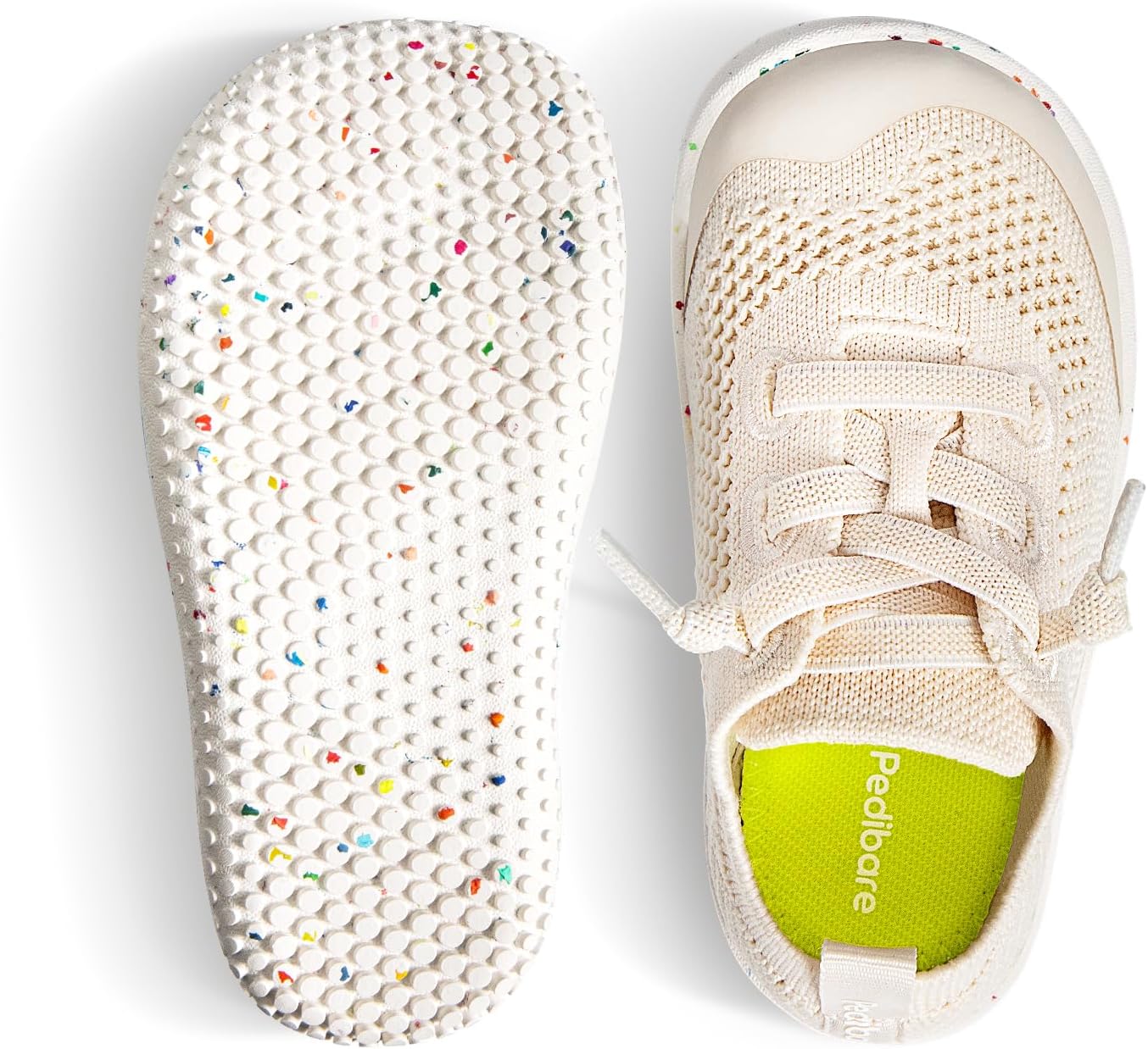 Toddler Barefoot Shoes – Wide Toe Box Zero Drop Flexible Lightweight Sneakers – Breathable Non-Slip Easy On/Off Skin-Friendly Minimalist for Indoor Outdoor Walking Running