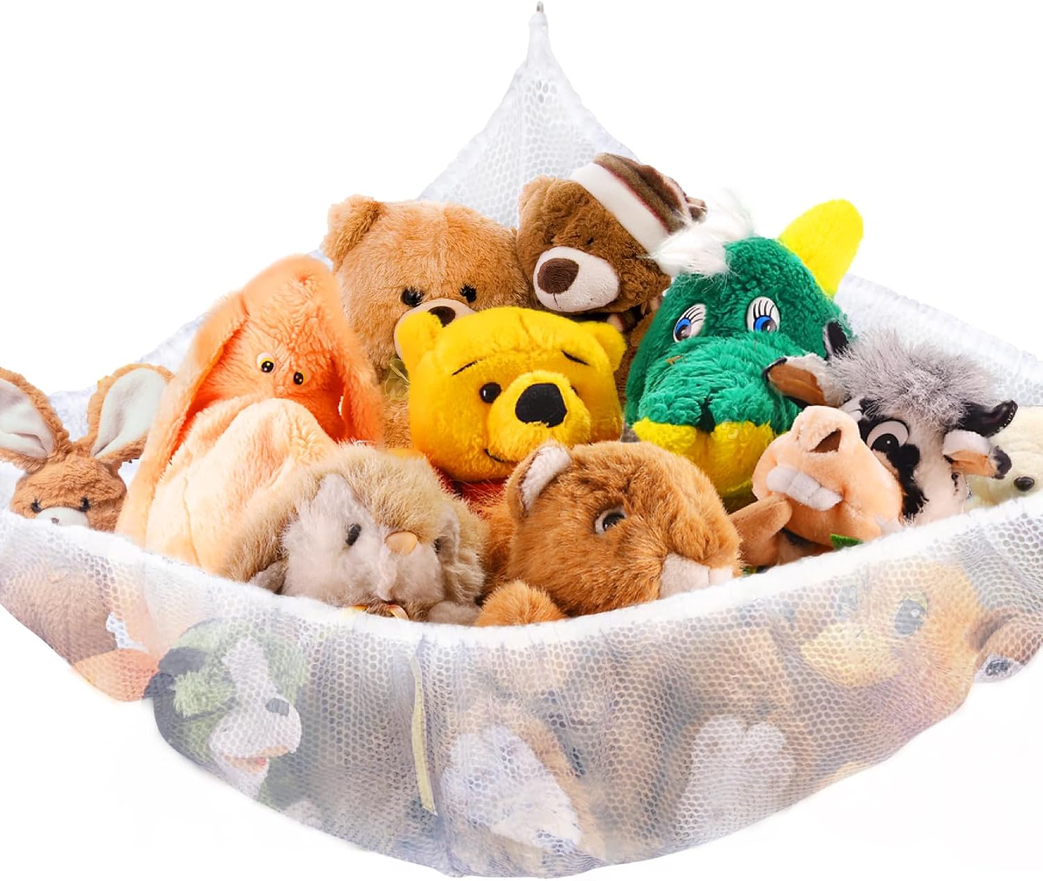 MAQIHAN Stuffed Animal Net or Hammock – Storage Ideas for Plushies, Teddy Bears, and Toys – Corner Organizer Holder (Medium)
