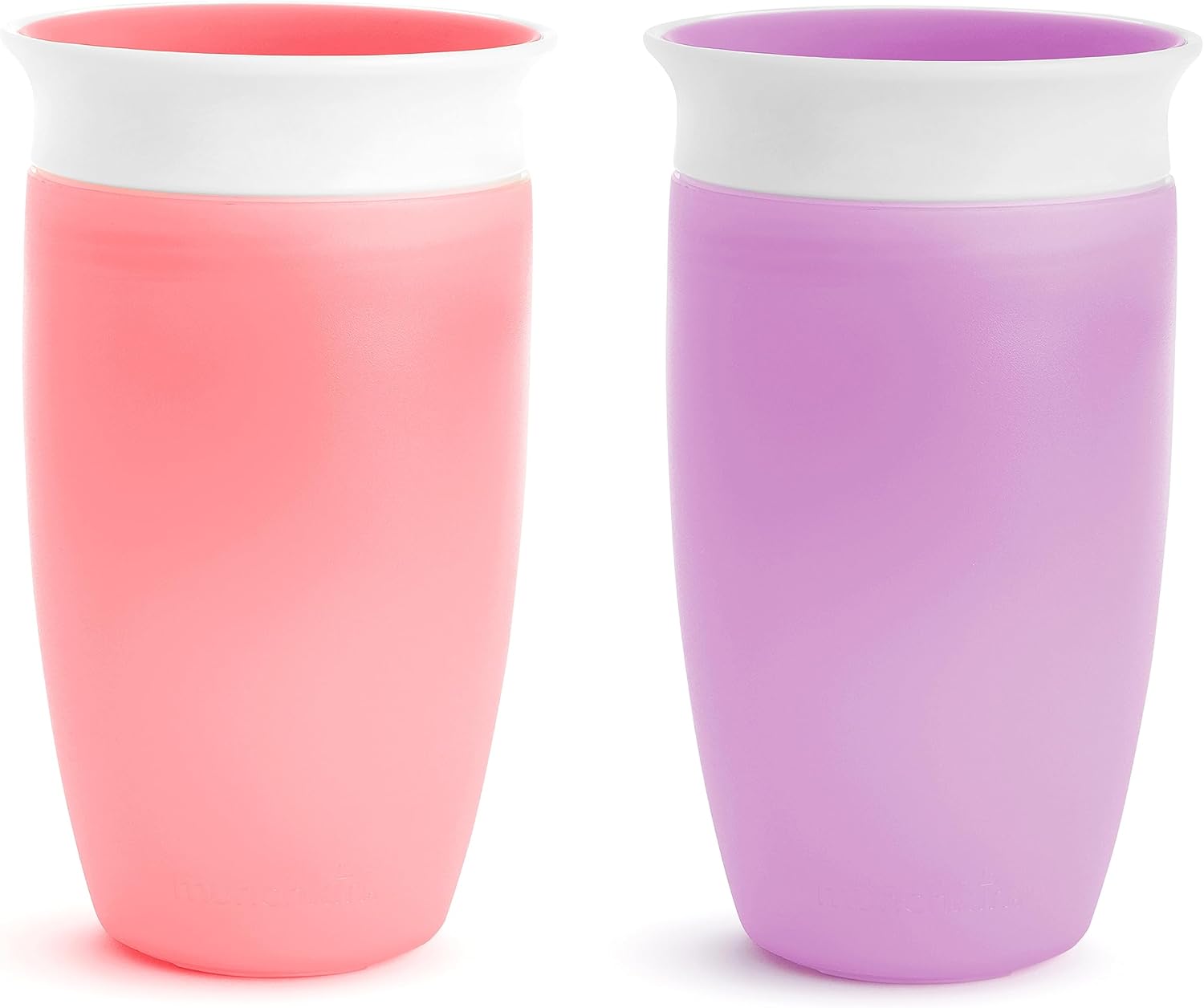 Munchkin Miracle 360 Spill-Proof Sippy Cups, 10 Oz, Pink/Purple, 2 Pack