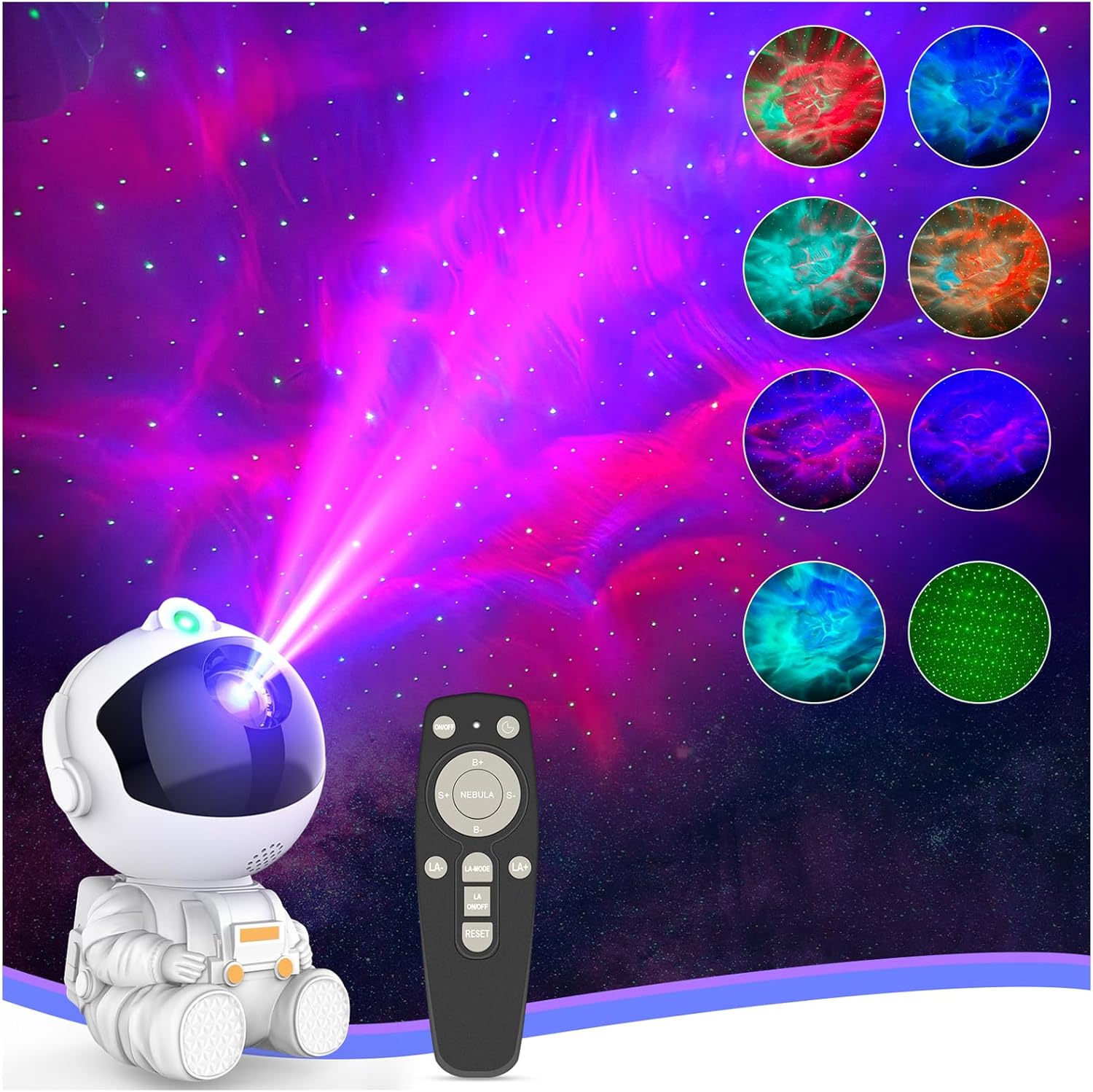 Astronaut Galaxy Projector for Bedroom Decor Birthday Gifts | Ceiling Space Star Night Light Projector for Kids Room Decor Aesthetic, Adults Teen Girl Gifts Ambient Lighting Party Lights