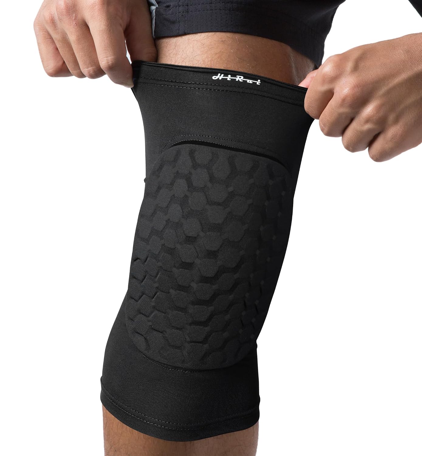 Knee Pads for Kids Youth Adult, Basketball Baseball Knee Brace Knee Support, Collision Avoidance Kneepad Compression Knee Sleeve for Volleyball Football Cycling Running-1Pair (Black, XS)