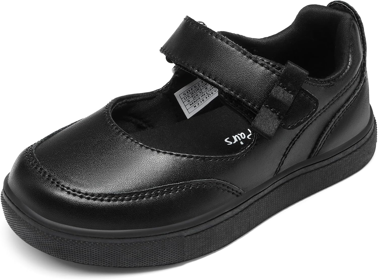 DREAM PAIRS Girls Mary Jane Toddler School Shoes | Adjustable Strap Uniform Sneakers Durable Toe Flexible Non-slip Flats Easy On for All-Day Wearing