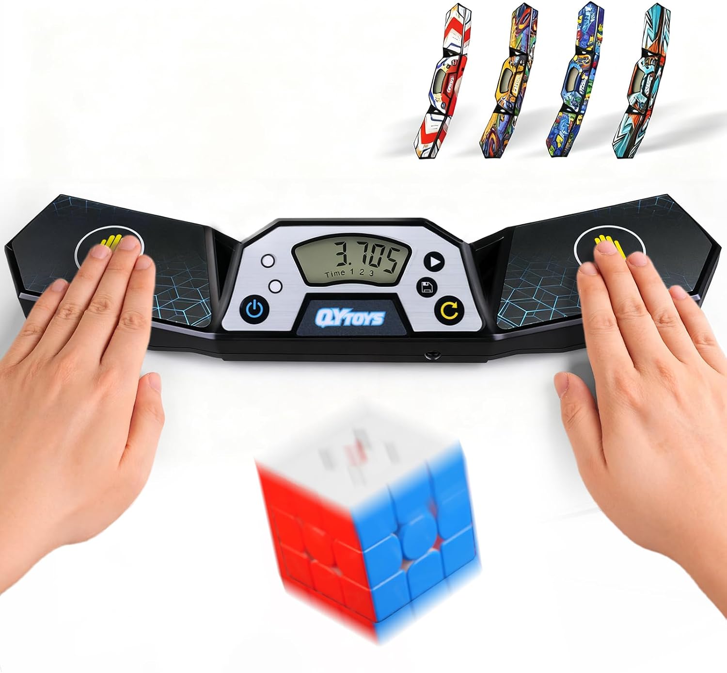 Professional Speed Cube Timer,Touch Control Timer with Display,Cube Race Stack Competition a Great Gift for Boys and Girls