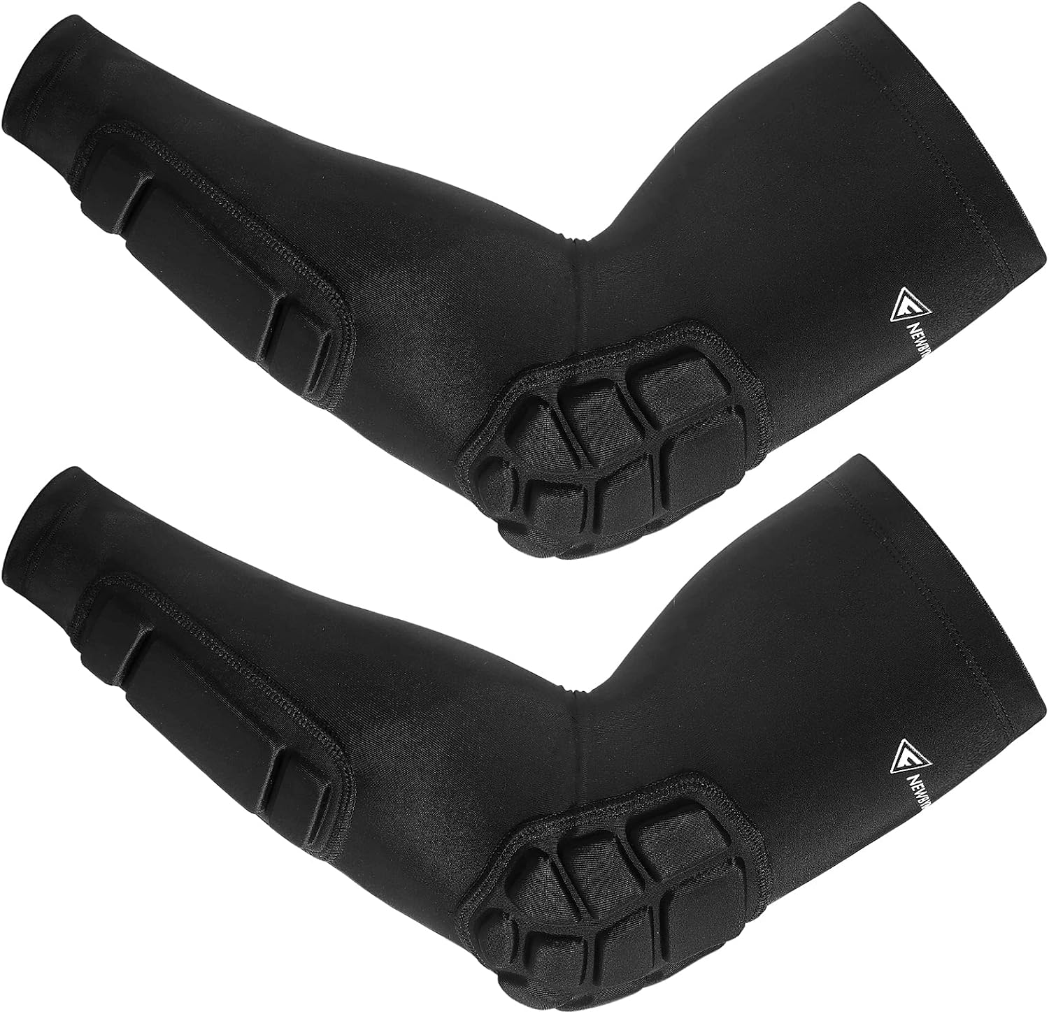 Padded Arm Sleeves 2 Pack, Elbow Forearm Crashproof Pads | for Football Basketball Volleyball Soccer