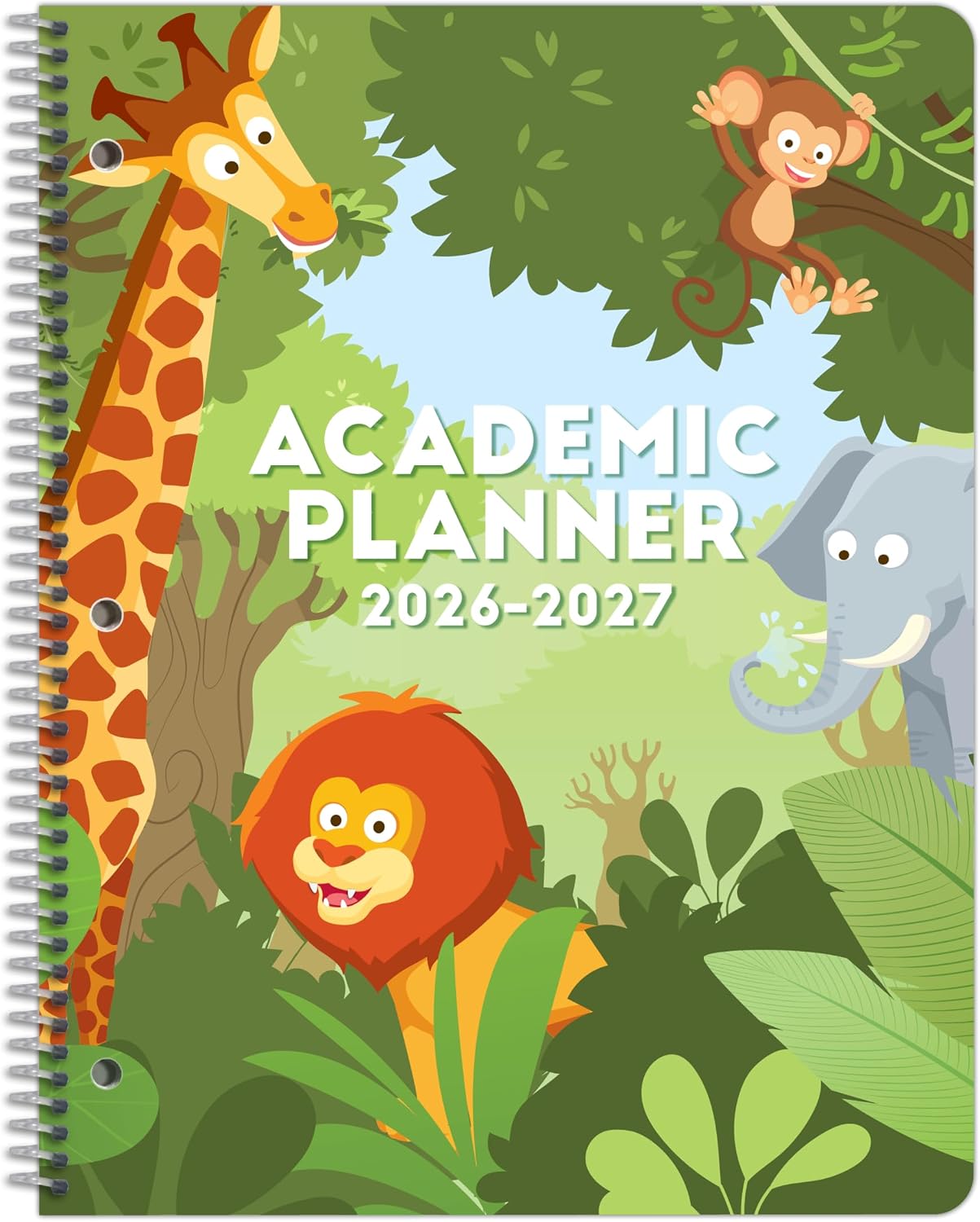 Academic Planner for Kids Ages 5-9, Primary Block Cover, 8.5″ x 11″ | Elementary School Agenda, Homeschool Planner, School Supplies, Fits Lockers & Backpacks, July 2026 – June 2027
