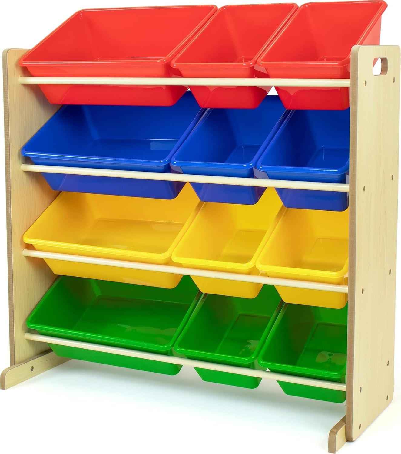 Humble Crew Kids Toy Organizer with 12 Bins, 4 Tier Storage for Playroom
