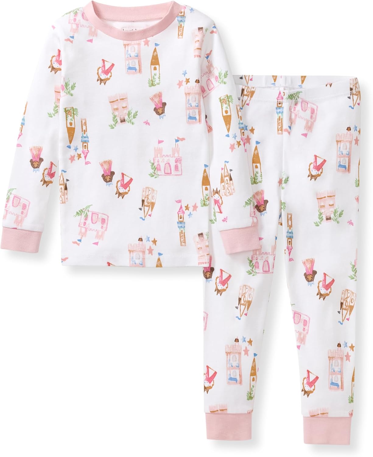 Burt’s Bees Baby Girls Organic Cotton Pajamas, Toddler PJ Set, 2-PC | Soft, cozy, snug fitting pajamas feature stretchy ribbed cuffs and hand painted prints to make bedtime a breeze