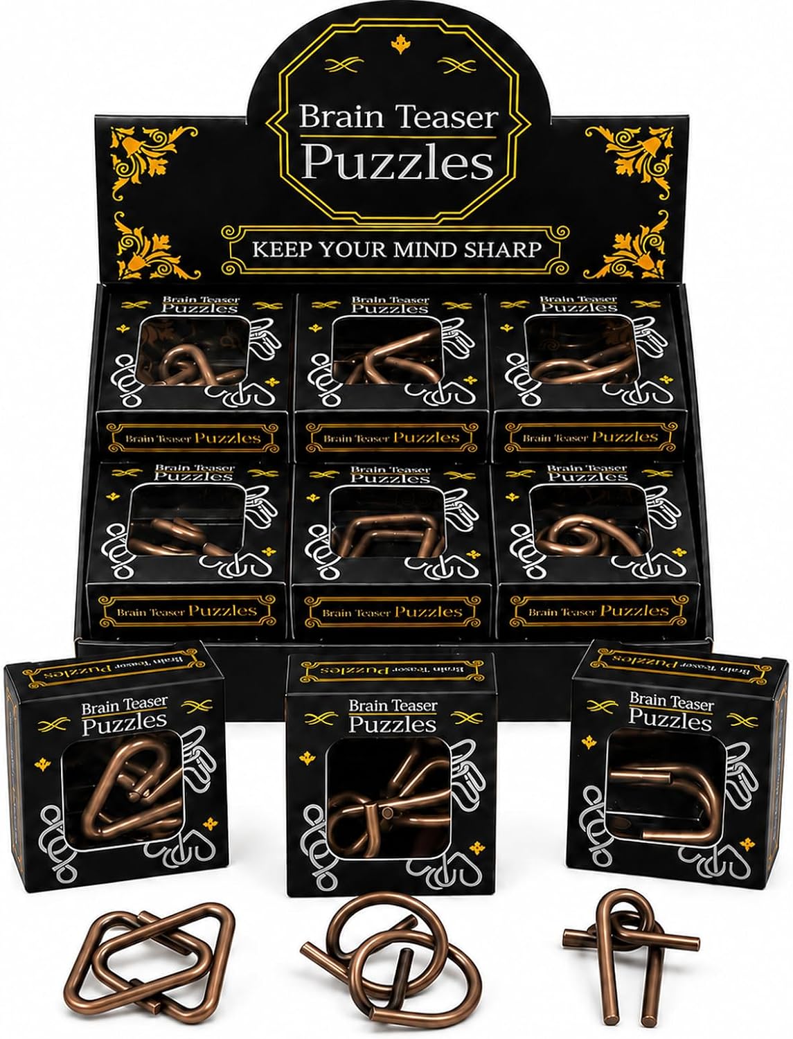 Mytothfy Brain Teaser Puzzles for Adults Teens Kids, 3D Puzzle Game Toys | 24 Pcs Metal Unlock Interlocking Puzzle for Adults Teens Kids, IQ Education Smart Toys, Train Family Games Party Favor