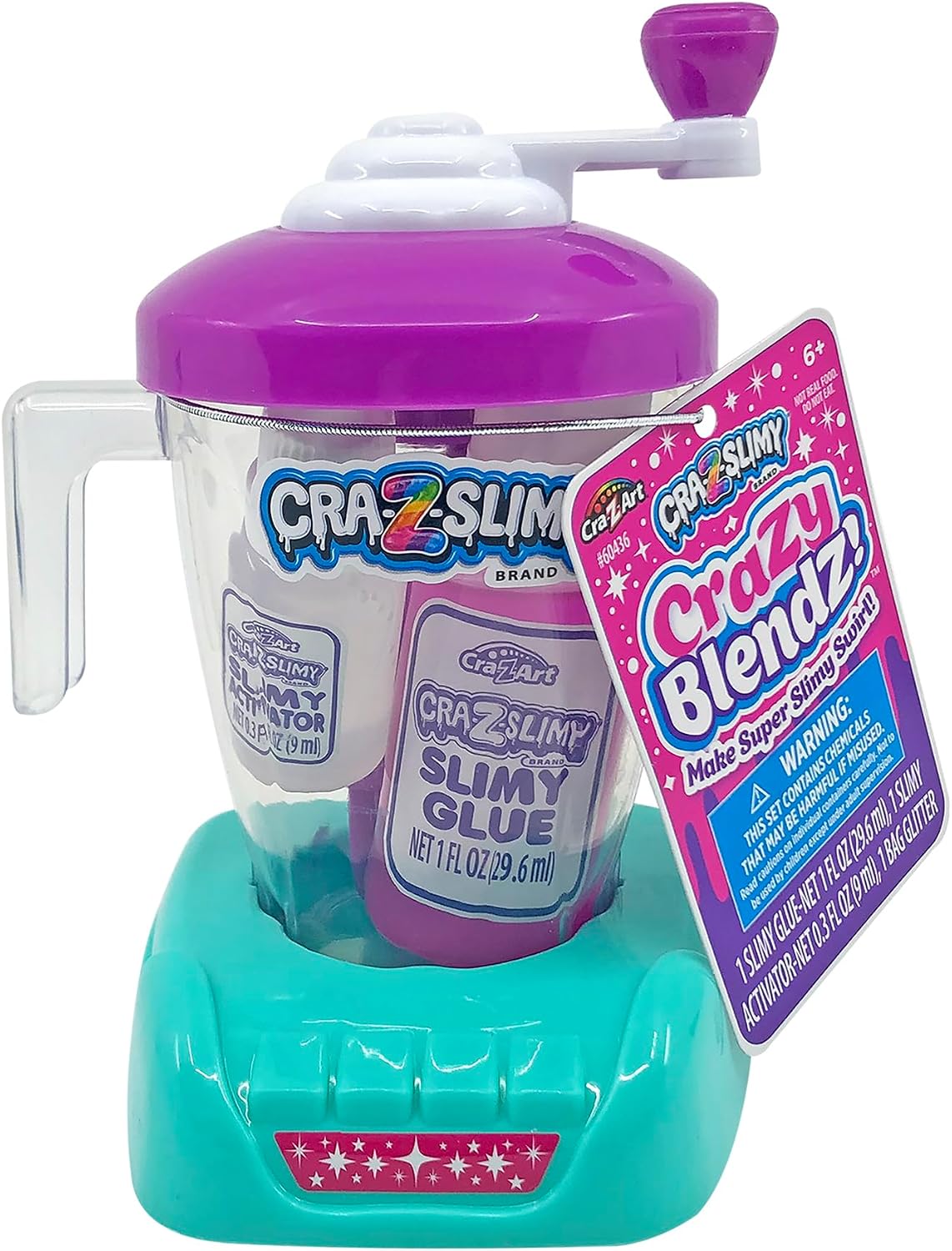 CRA-Z-Slimy Crazy Blendz DIY Slime Making Mixer | Glitter, Activator & Slime Glue Included, Non-Toxic, DIY Slime Kit, Ages 6+, Birthday Gift