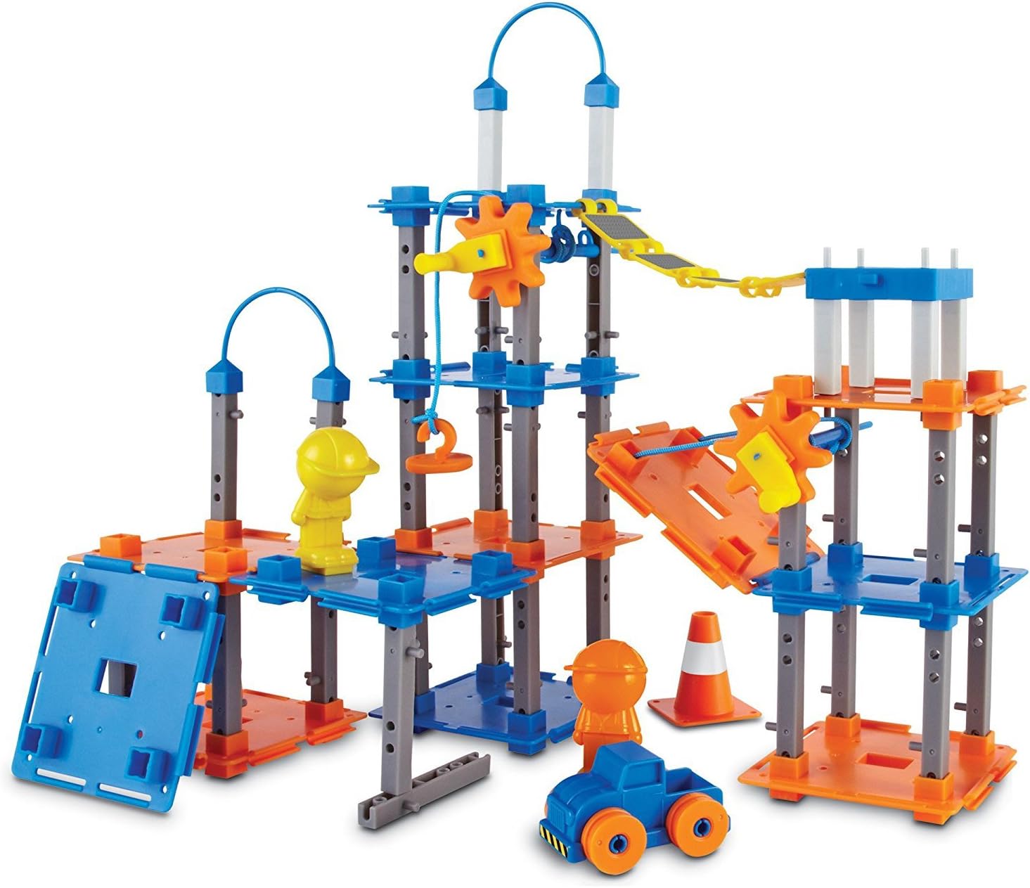 Learning Resources City Engineering & Design Building Set | Preschool Building Toys, STEM Toys for 5 Year Old, Kids Engineering Kit, STEM Gifts for Kids