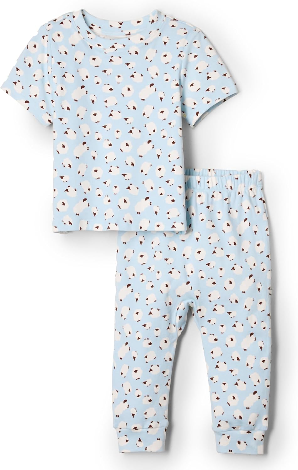 Amazon Essentials x Sofia Grainge Unisex Toddlers and Babies’ Cotton Knit Short Sleeve Shirt & Pants Set