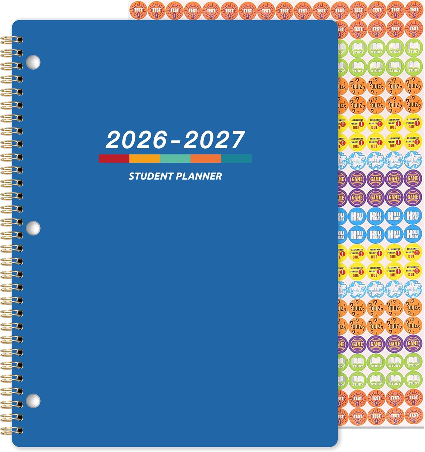 Student Planner 2026-2027 – Academic Planner 2026-2027, July 2026 – June 2027, 11″ × 9″, Weekly Lesson Planners, Monthly & Weekly School Planners for Middle/High School, Stickers, Week’s Goals, Tabs