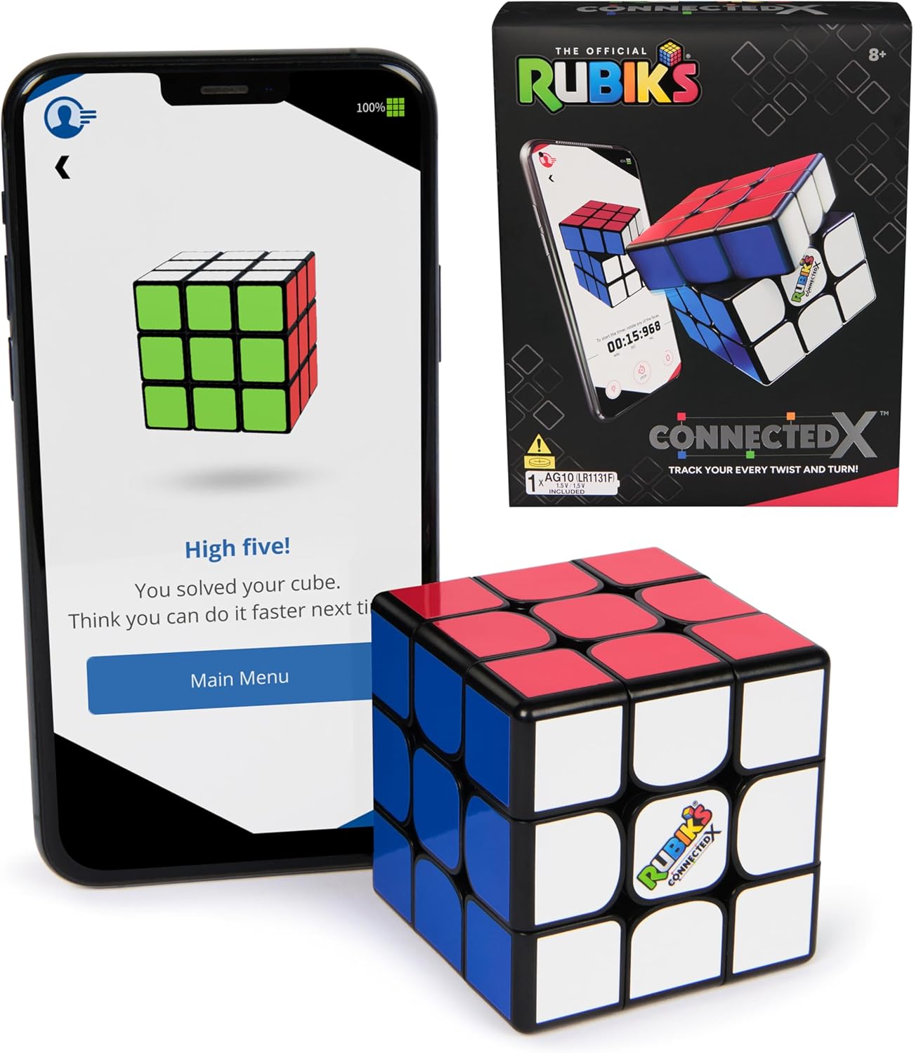 Rubik’s Cube ConnectedX Bluetooth Puzzle Cube & Brain Teaser Fidget Toy