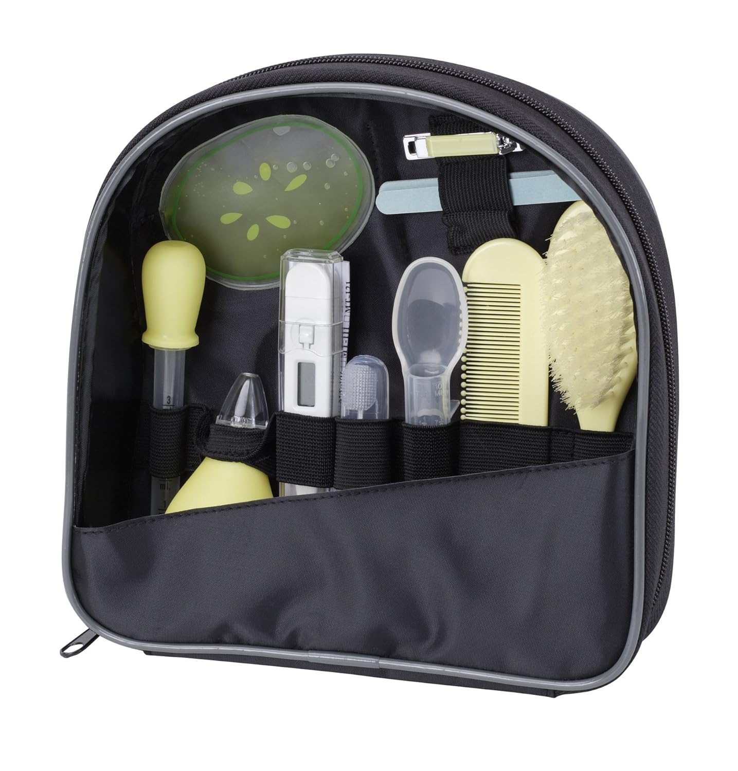 Mommy’s Helper Baby Healthcare & Grooming Kit | Baby Grooming and Healthcare Kit, 14-Piece Nursery Essentials Set with Thermometer, Nasal Aspirator and Portable Travel Case.