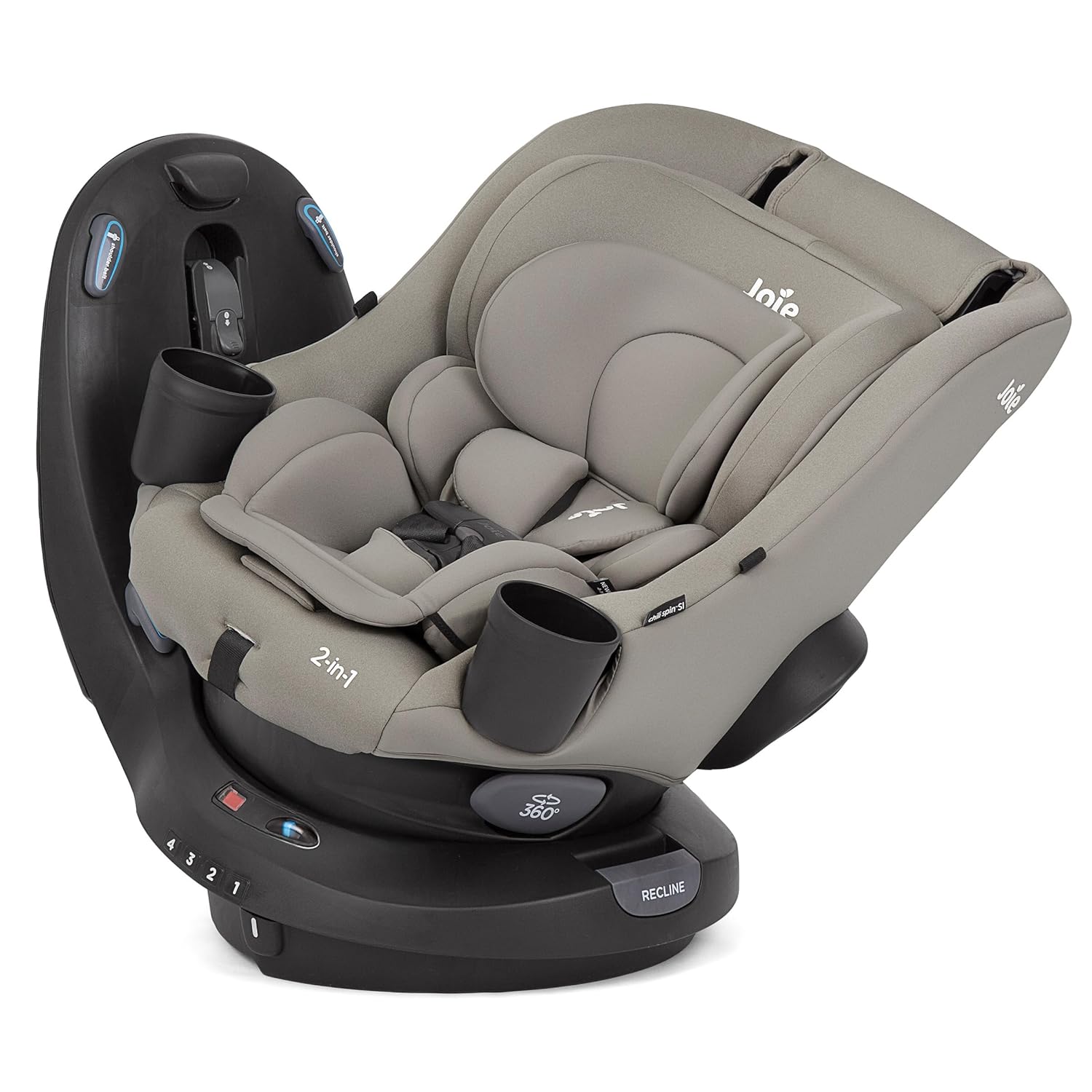 Joie Baby Chili Spin SI 360 Rotating 2-in-1 Car Seat, Convertible | Rear and Forward-Facing, No-Rethread Harness, Side Impact Protection