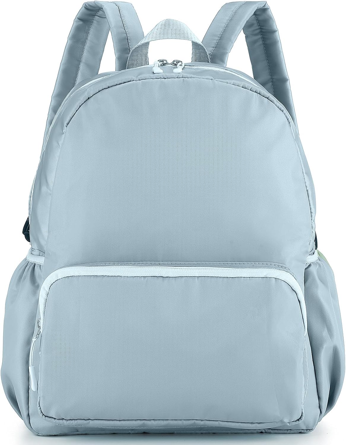 15inch Kid Nylon Backpack | for Girls & Boys Plain School Backpack Waterproof Preppy Bookbag for Preschool, Kindergarten, Elementary School Students