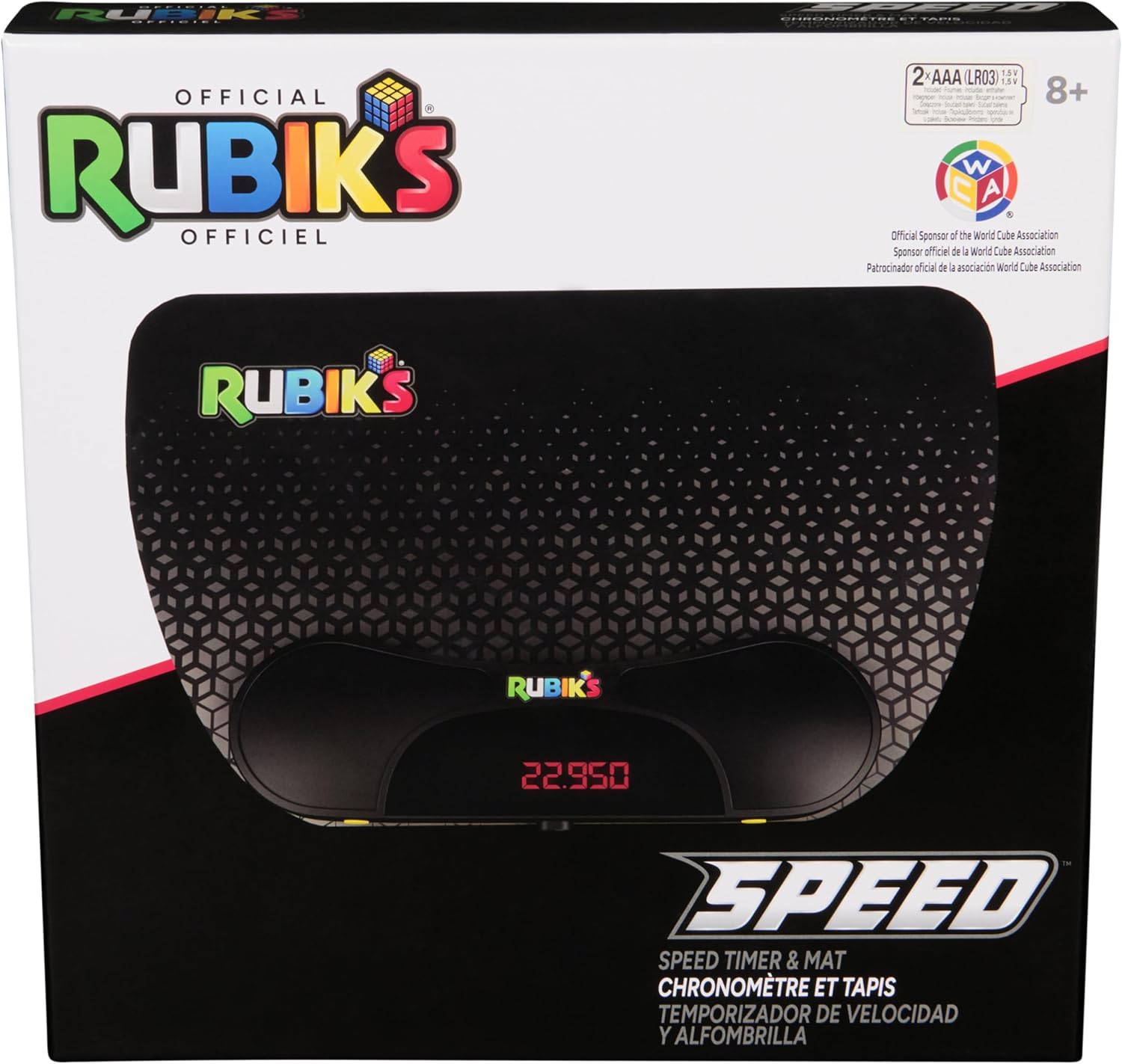 Rubik’s Speed Timer & Mat Set for Speedcubing. Practice for Competitions | Includes Precision Timer & Mat, A Competitive STEM Toy Accessory To Measure Speed, Logic & Hand-Eye Coordination, Ages 8+