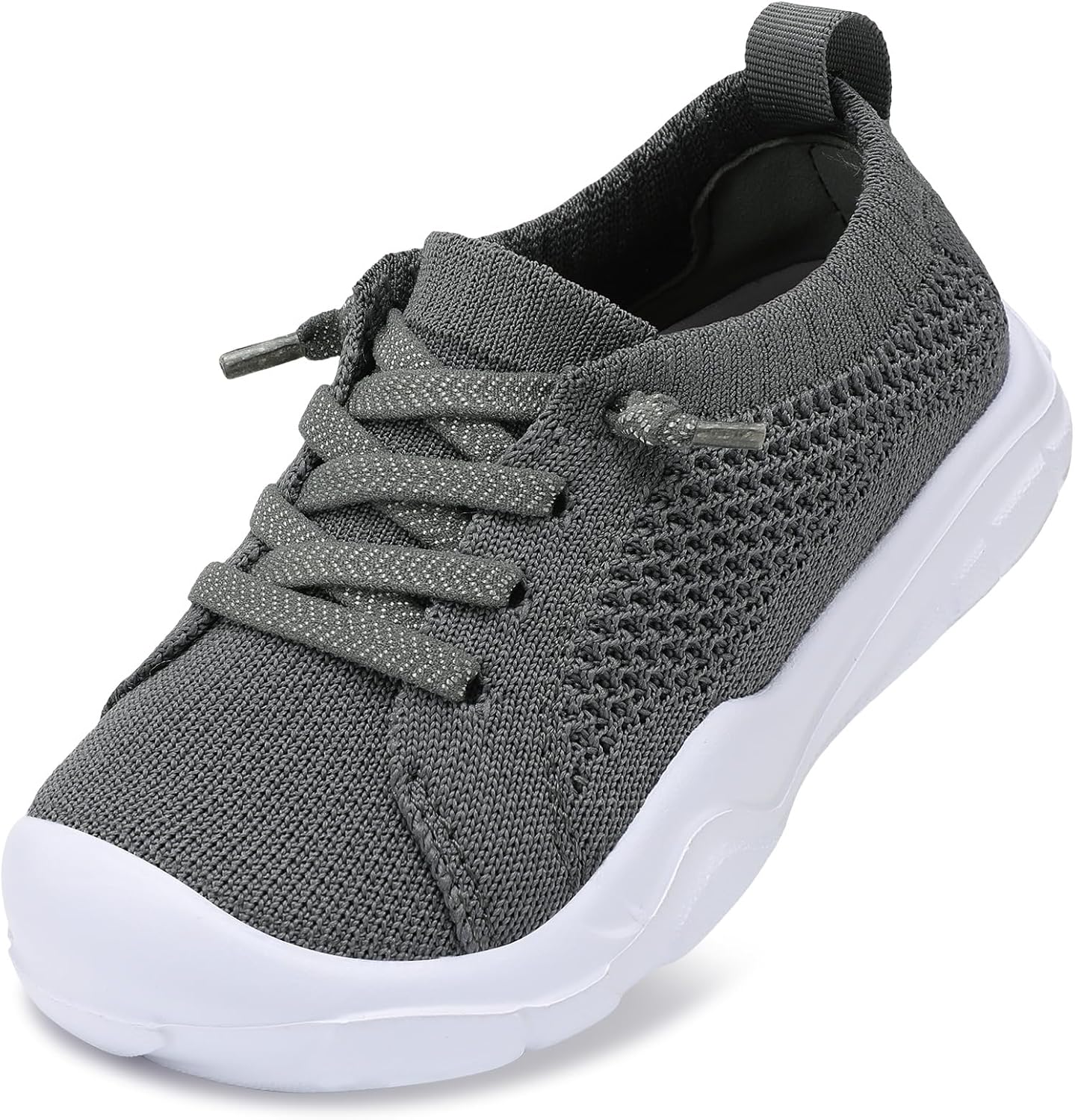 LeIsfIt Toddler Shoes Boys Girls Wide Toe Box Breathable Slip-On Sneakers Kids Lightweight Barefoot Feel Shoes for Everyday Play