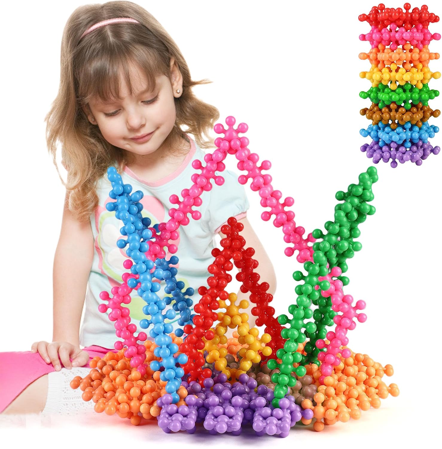 TOMYOU 200 Pieces Building Blocks Kids STEM Toys Educational Discs Sets Interlocking Solid Plastic for Preschool Boys and Girls Aged 3+, Safe Material Creativity | Sensory, Interlocking Solid Plastic for Preschool Boys and Girls Aged 3+, Safe Material Creativity
