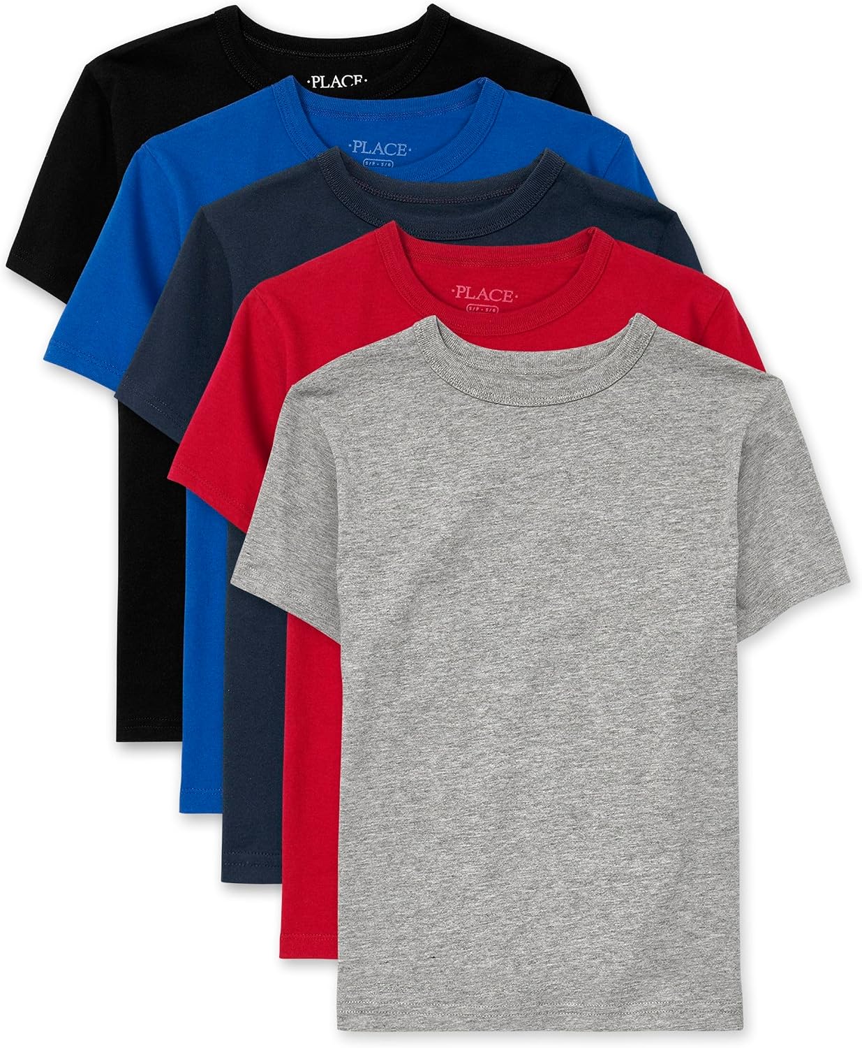 The Children’s Place Boys’ Basic V Neck T-Shirt 2 Pack