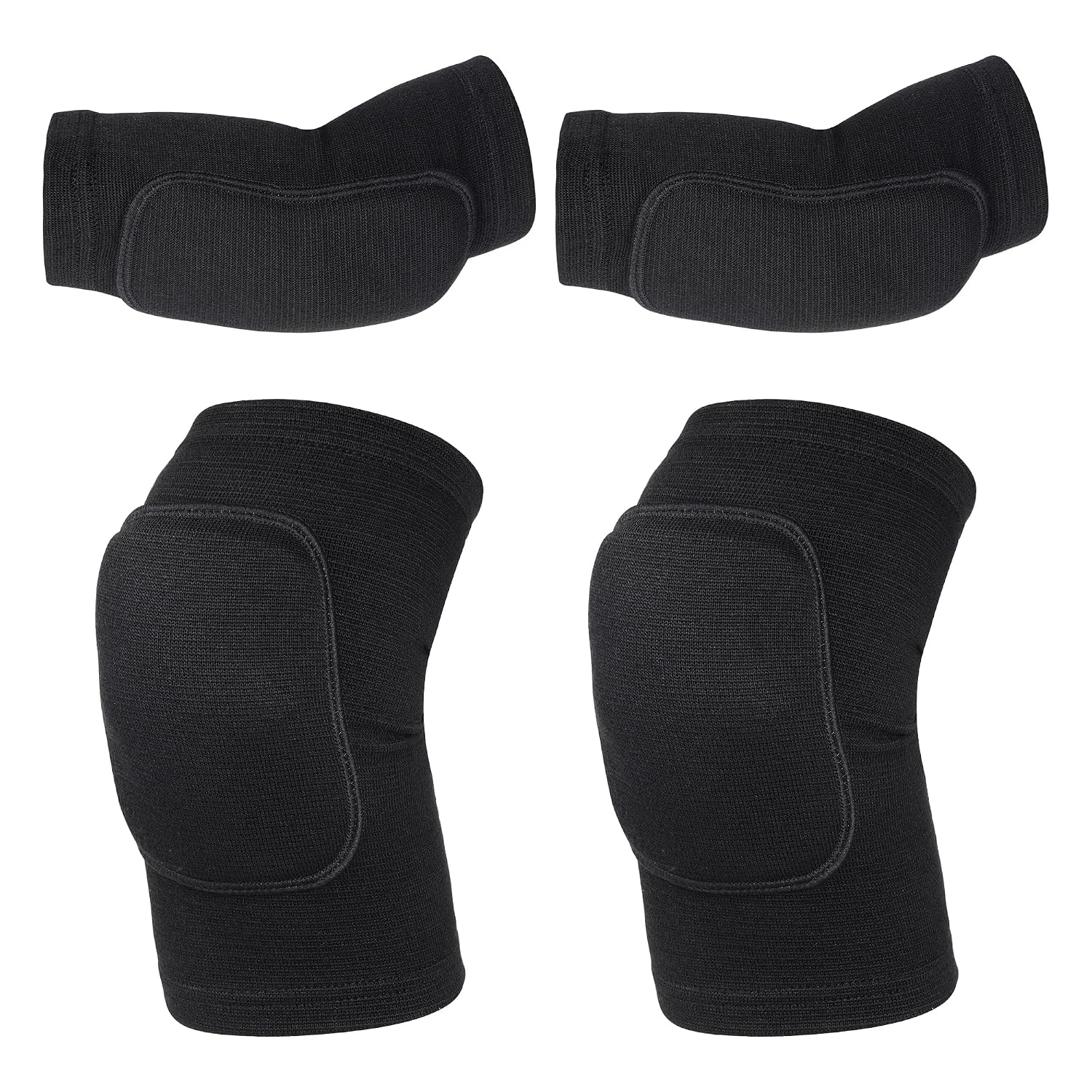 obmwang Volleyball Knee Pads and Volleyball Arm Pads Set for Kids Youth Volleyball Yoga Dance Football Basketball Running, Small