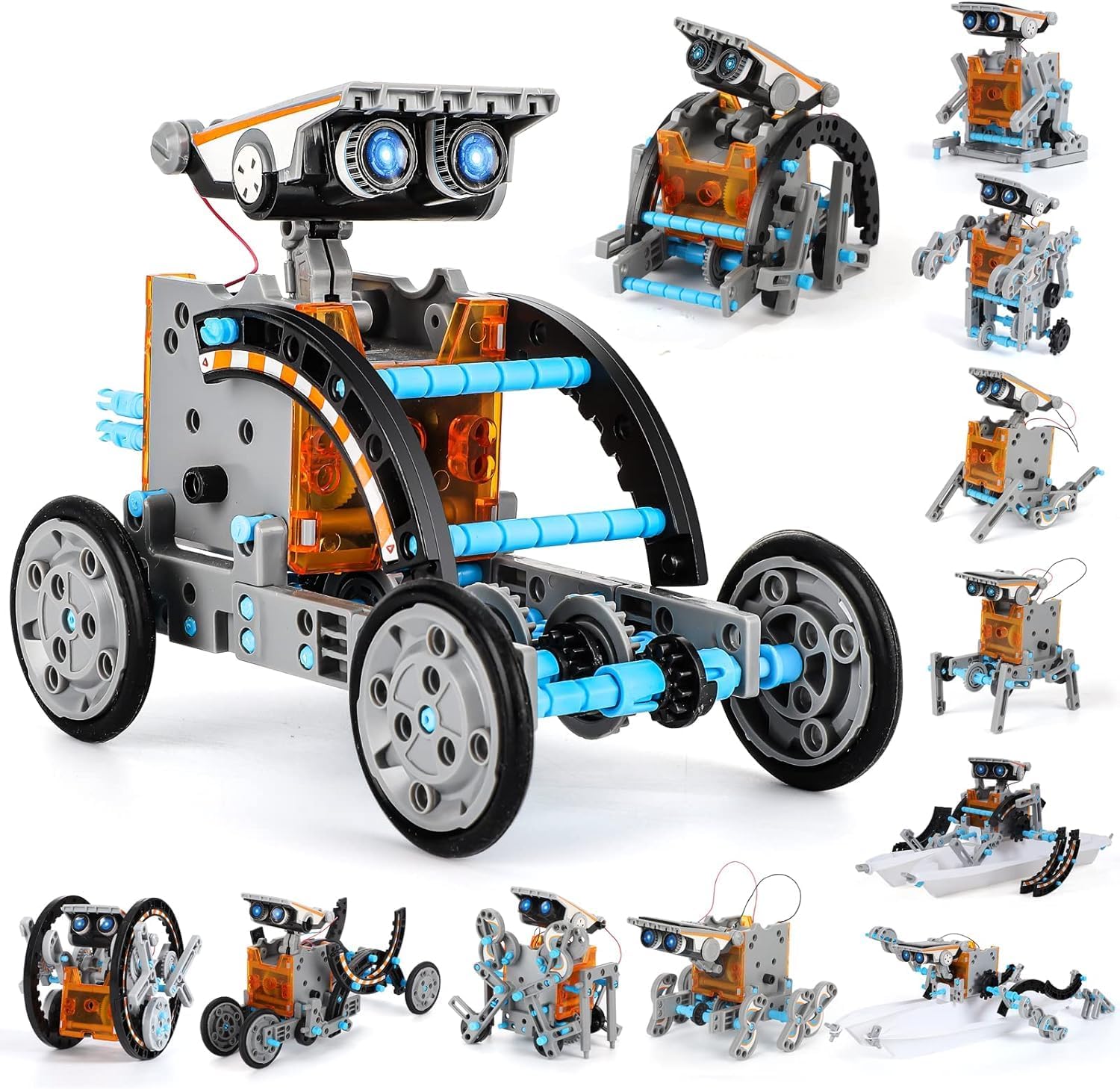 Lucky Doug 12-in-1 Solar Power Robot Building Kits Toys for Boys Girls Ages 8-13, STEM Kit Gifts for Kids 8 9 10 11 12 13 Years, DIY Educational Science Building Robotic Set Gifts for Teenagers