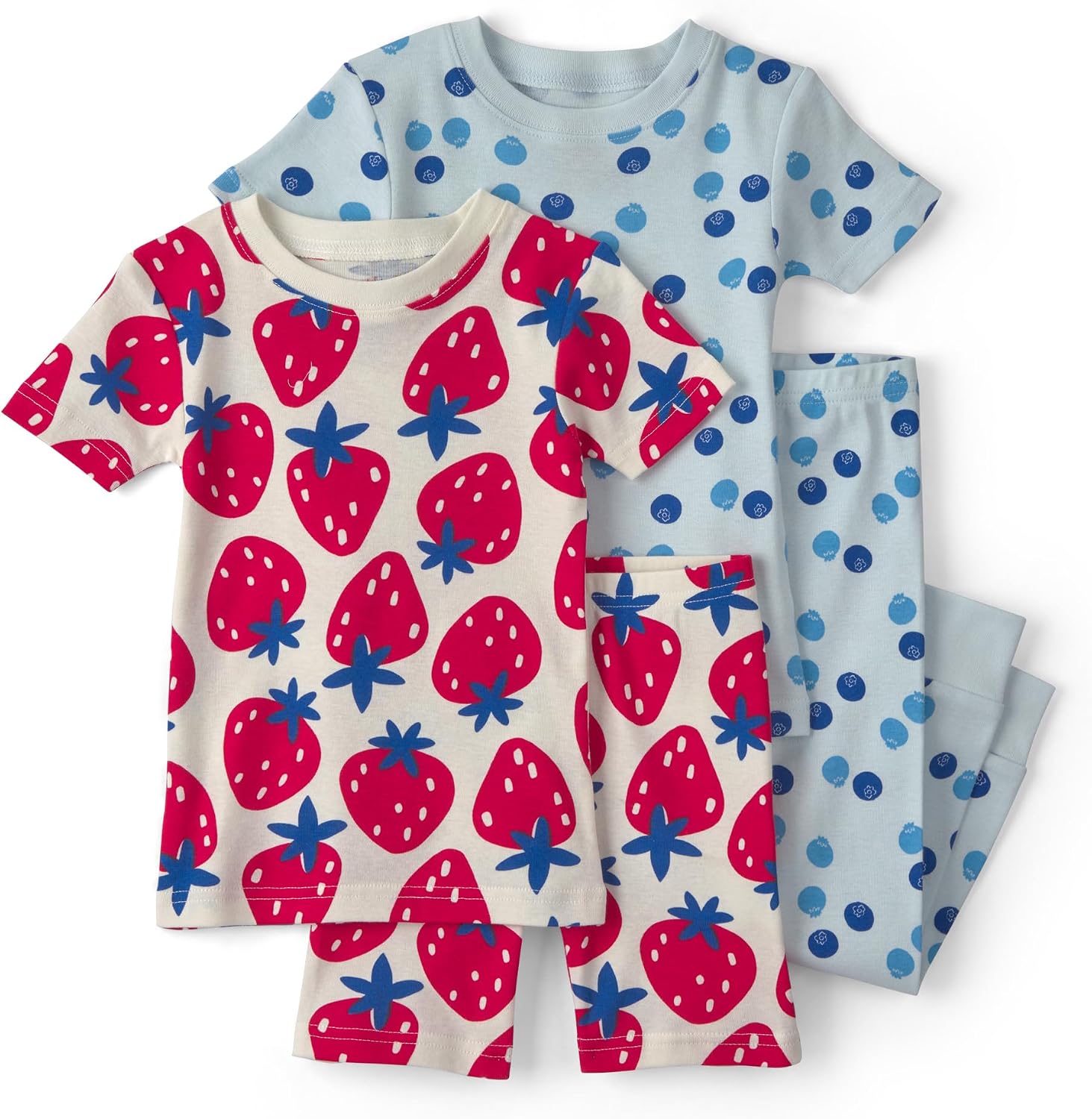 Carter’s Girls’ 4-piece Tight Fit Cotton Pajama Set