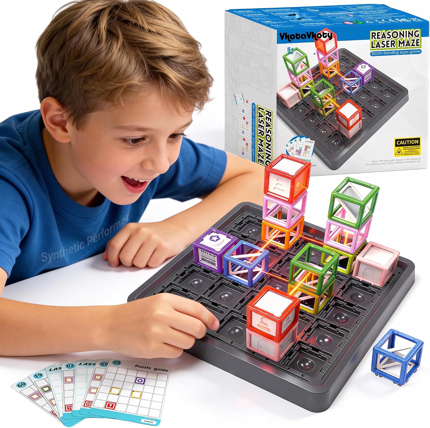 2026 New Laser Maze Reasoning Game, STEM Toys for Boys Ages 8-13 | Laser Maze Game, Science STEM Kits for Ages 8-14, Board Games for Kids 8-12, Games for 10 Year Old Boys Gifts for 10 Year Old