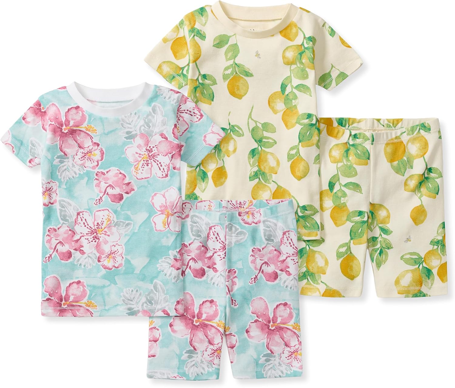 Burt’s Bees Baby Unisex Organic Cotton Short Sleeve & Shorts PJ Set, 2-PC | Snug fitting, yet comfy warm weather pajamas sets are made in our classic rib fabric